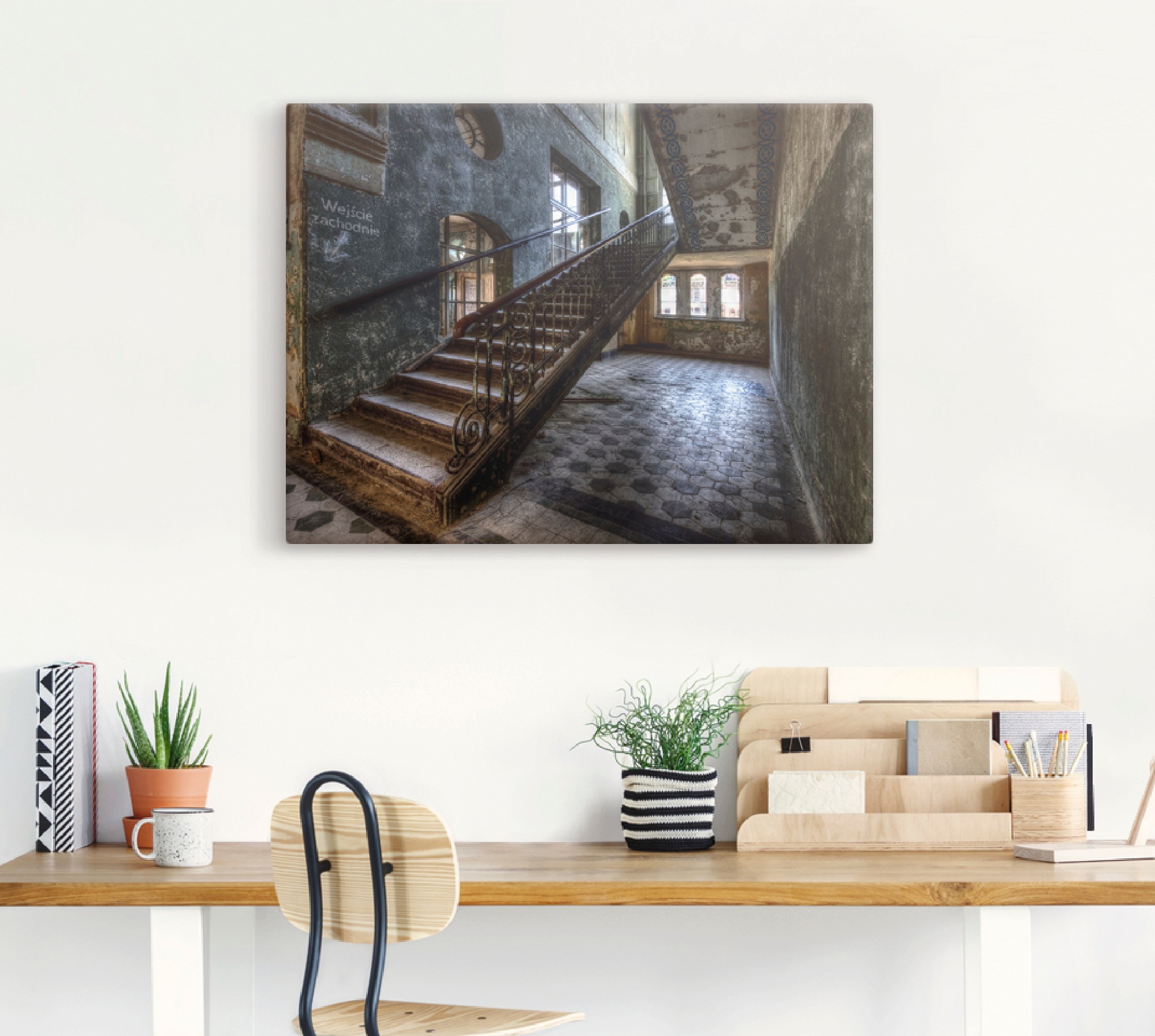 Artland Wandbild »Lost Place - Treppen«, Architektonische Elemente, (1 St.), als Leinwandbild, Poster in verschied. Größen