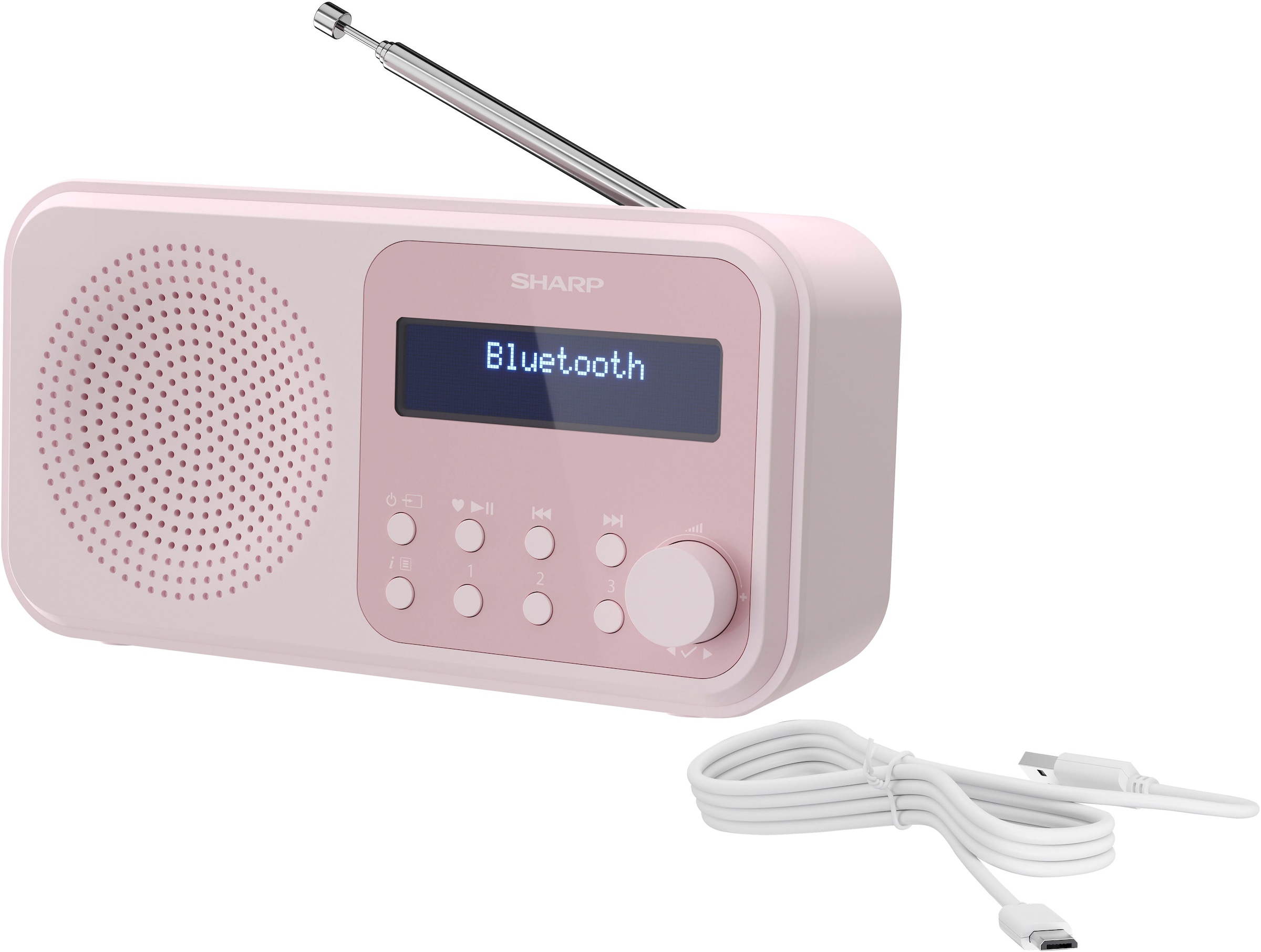 Sharp Radio »DR-P420«, (Bluetooth-A2DP Bluetooth-AVRCP Bluetooth Digitalradio (DAB+)-FM-Tuner mit RDS 2 W)