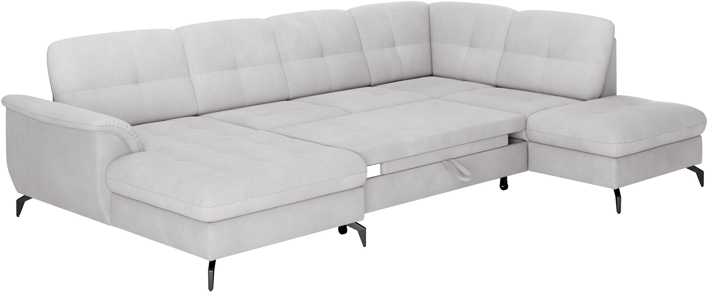 sit&more Wohnlandschaft »Zora U-Form«, wahlweise mit Bettfunktion und Bettkasten