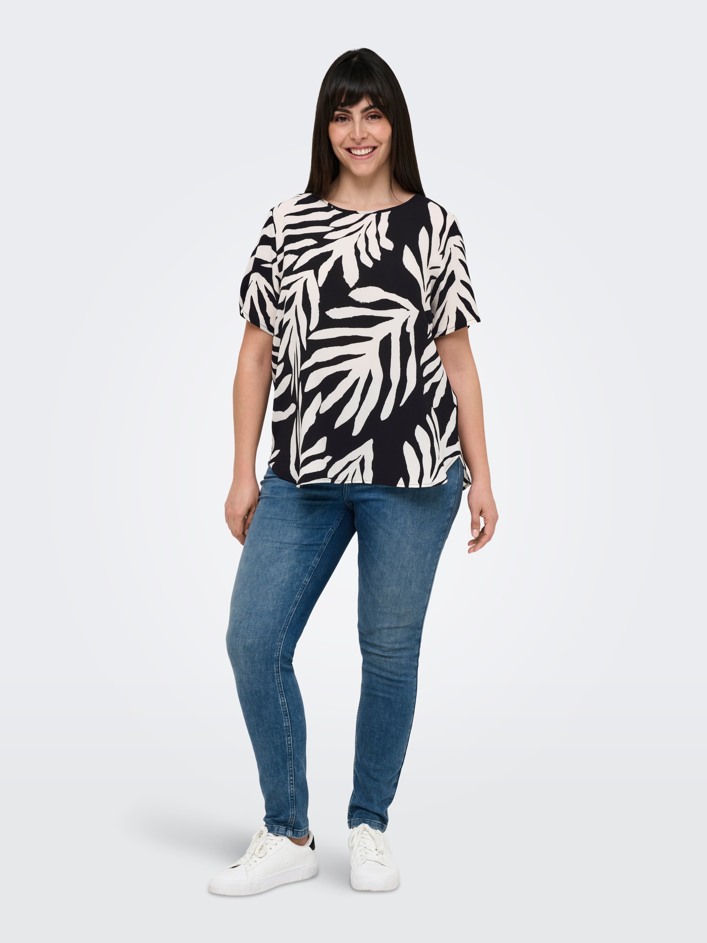 ONLY CARMAKOMA Shirtbluse »CARVICA SS TOP WVN NOOS«