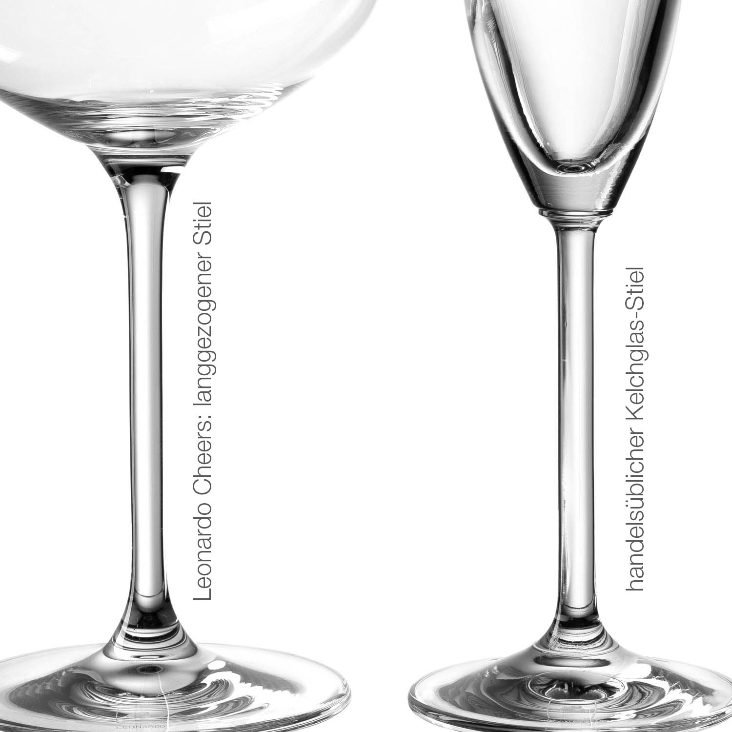 LEONARDO Sektglas »CHEERS«, (Set, 6 tlg.), 315 ml, 6-teilig