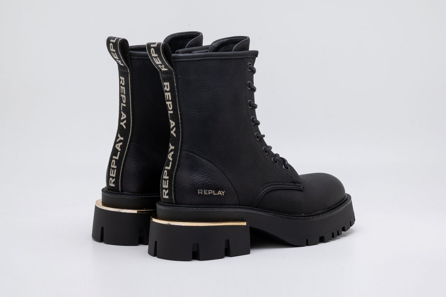 Replay Schnürboots »BOOT«, Plateaustiefel, Schnürstiefel mit Anziehlasche
