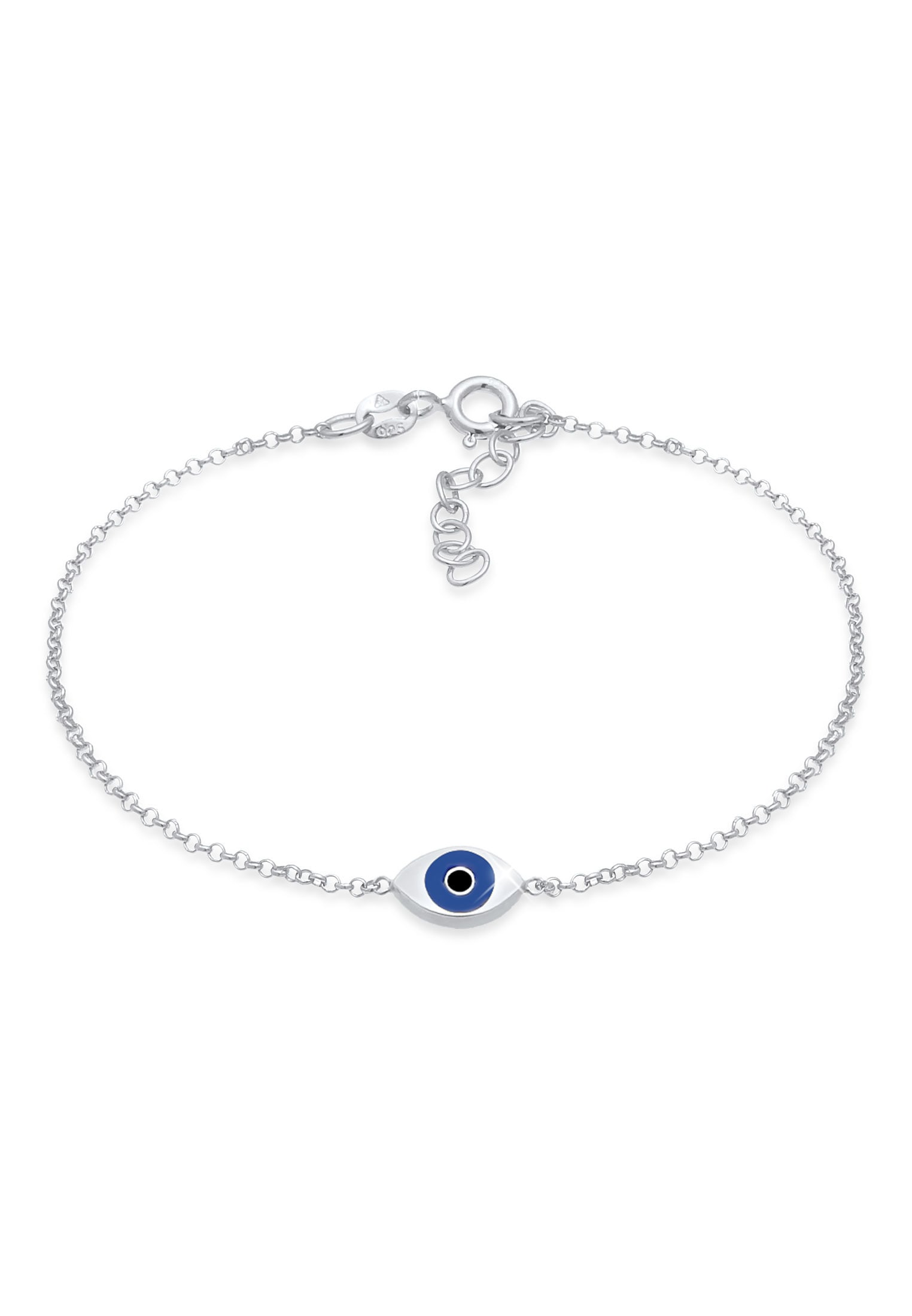 Elli Armkette »Armband Evil Eye Auge Symbol Emaille 925er Silber«