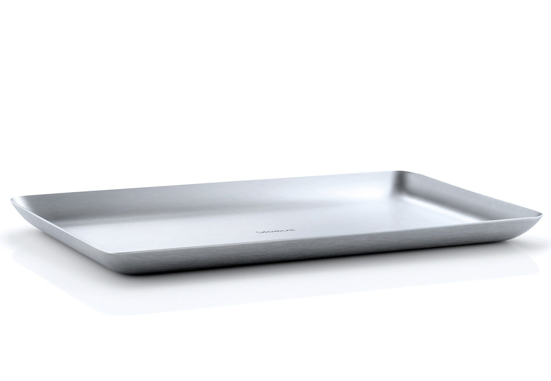 Blomus Tablett »BASIC« in silberfarben, Größe B/L: 15 cm x 25 cm