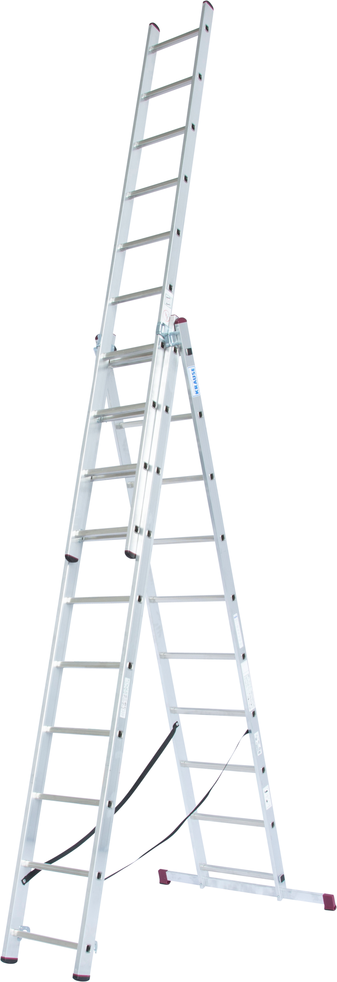 Krause Vielzweckleiter »CORDA« in grau, Größe 3x10 Sprossen