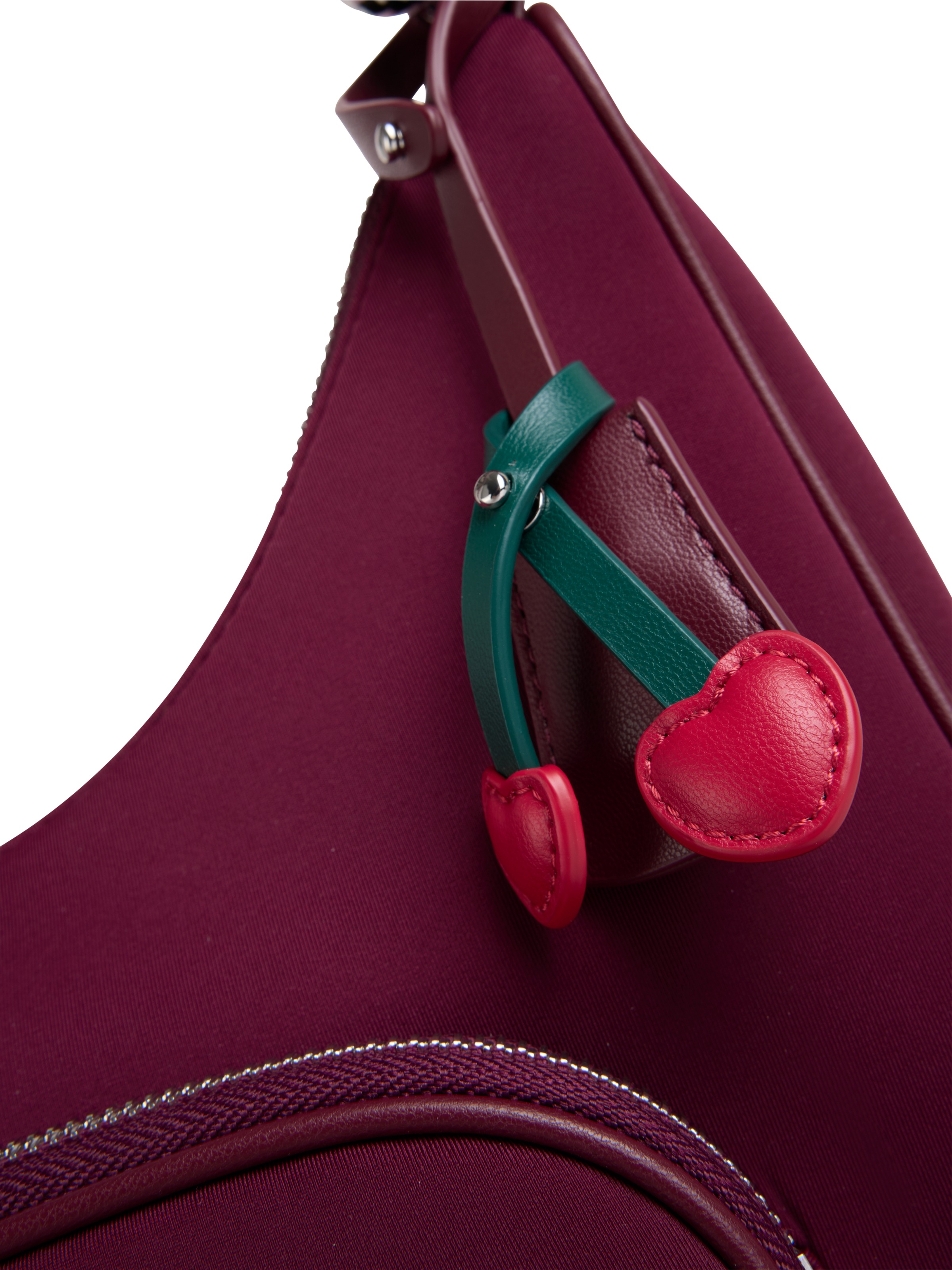 Marc Cain Hobo »Sports Mon Cherry« Hobo-Bag, Schultertasche mit sportivem Kordel Tragegriff