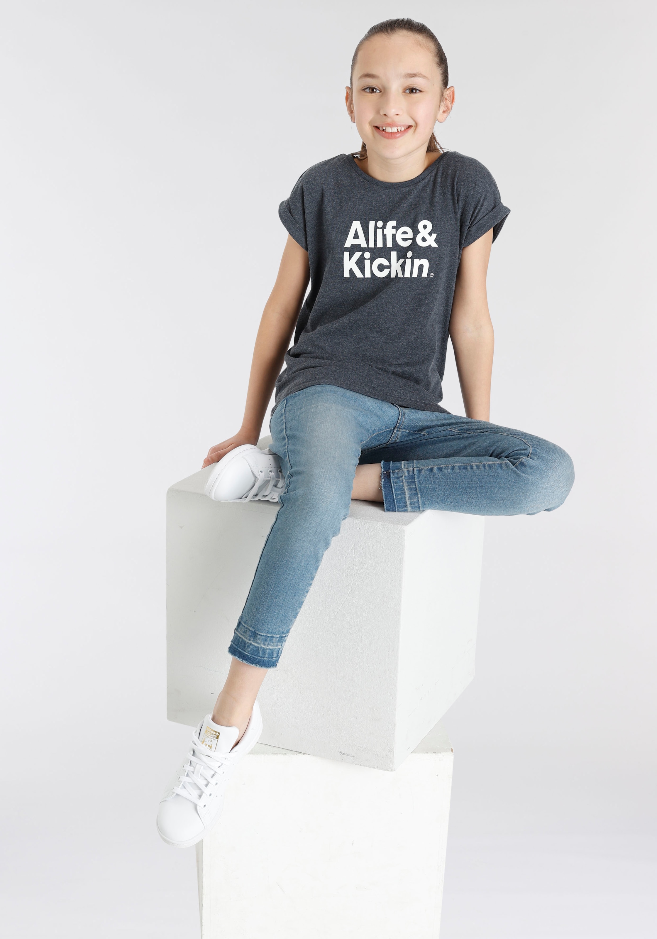 & bei für Kickin Druck«, OTTO T-Shirt Alife & Alife NEUE Logo Kickin Kids. »mit MARKE!