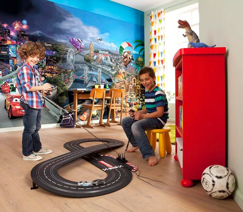 Komar Fototapete »Cars World - Größe 368 x 254 cm«, bedruckt, Kinderzimmer