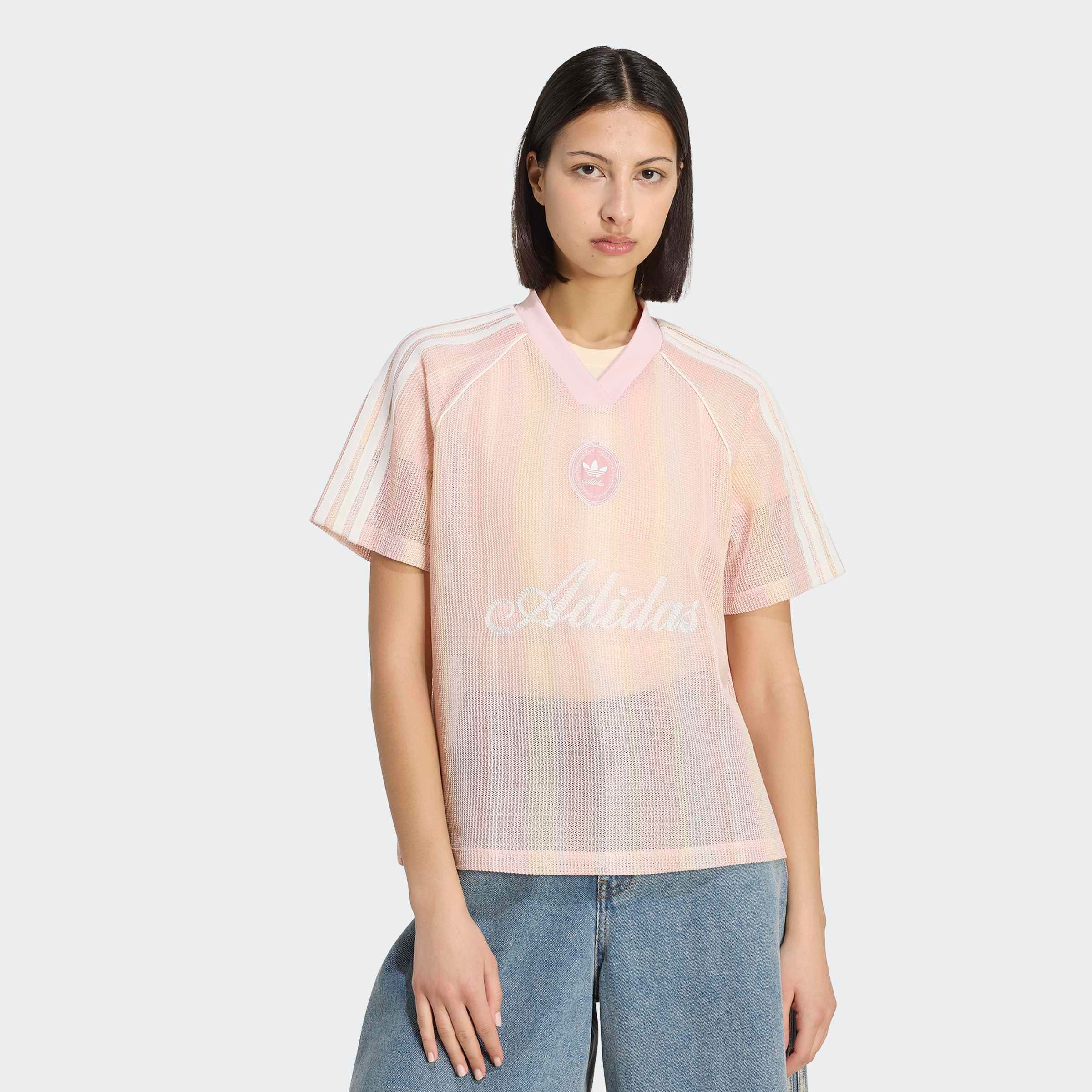 adidas Originals T-Shirt »ADIDAS ORIGINALS SUMMER GLOW OVERSIZE JERSEY, GEWIRKTES MATERIAL«