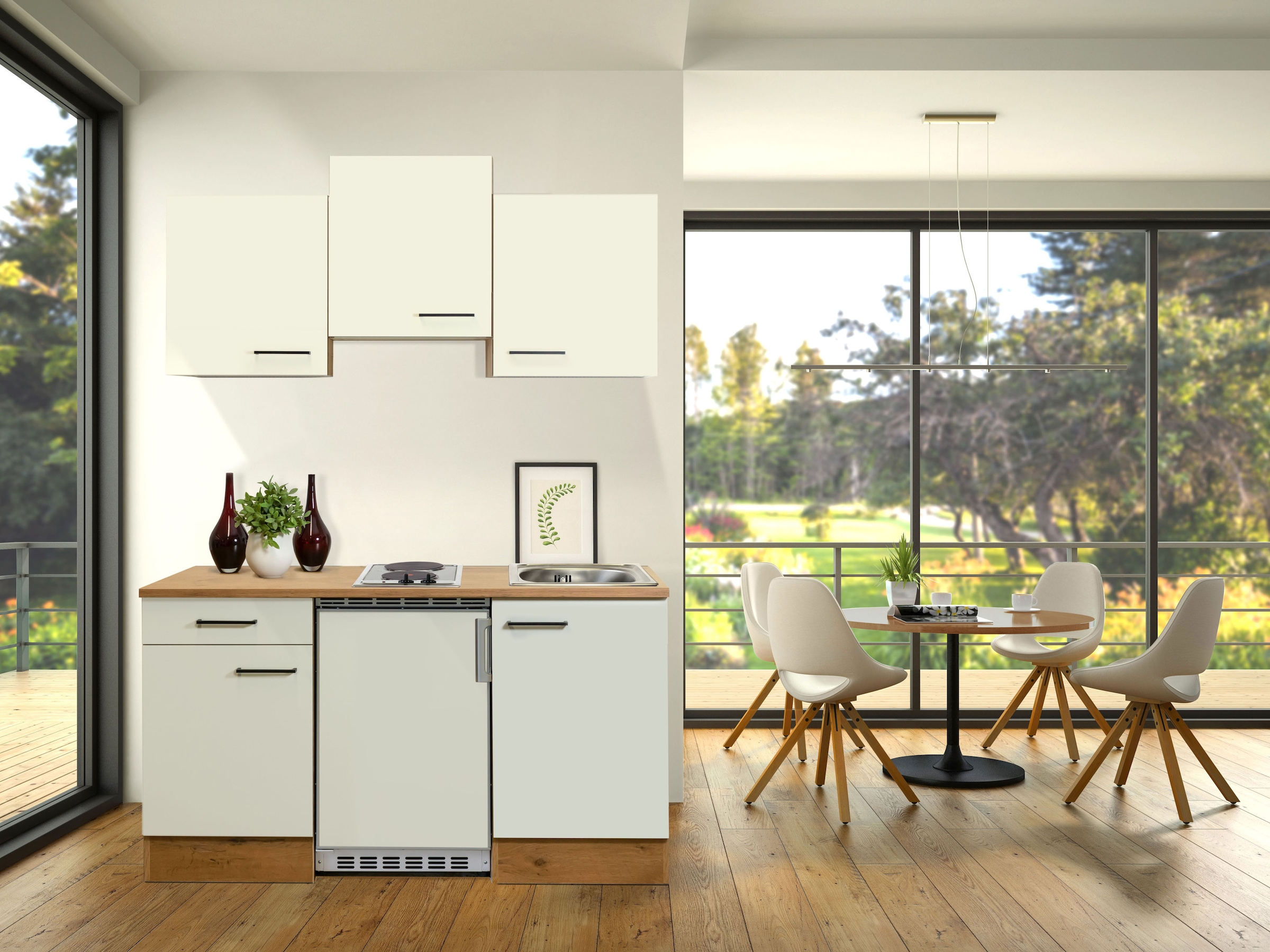 Flex-Well Küchenzeile »Vintea« mit E-Geräten, Breite 150, 5 cm