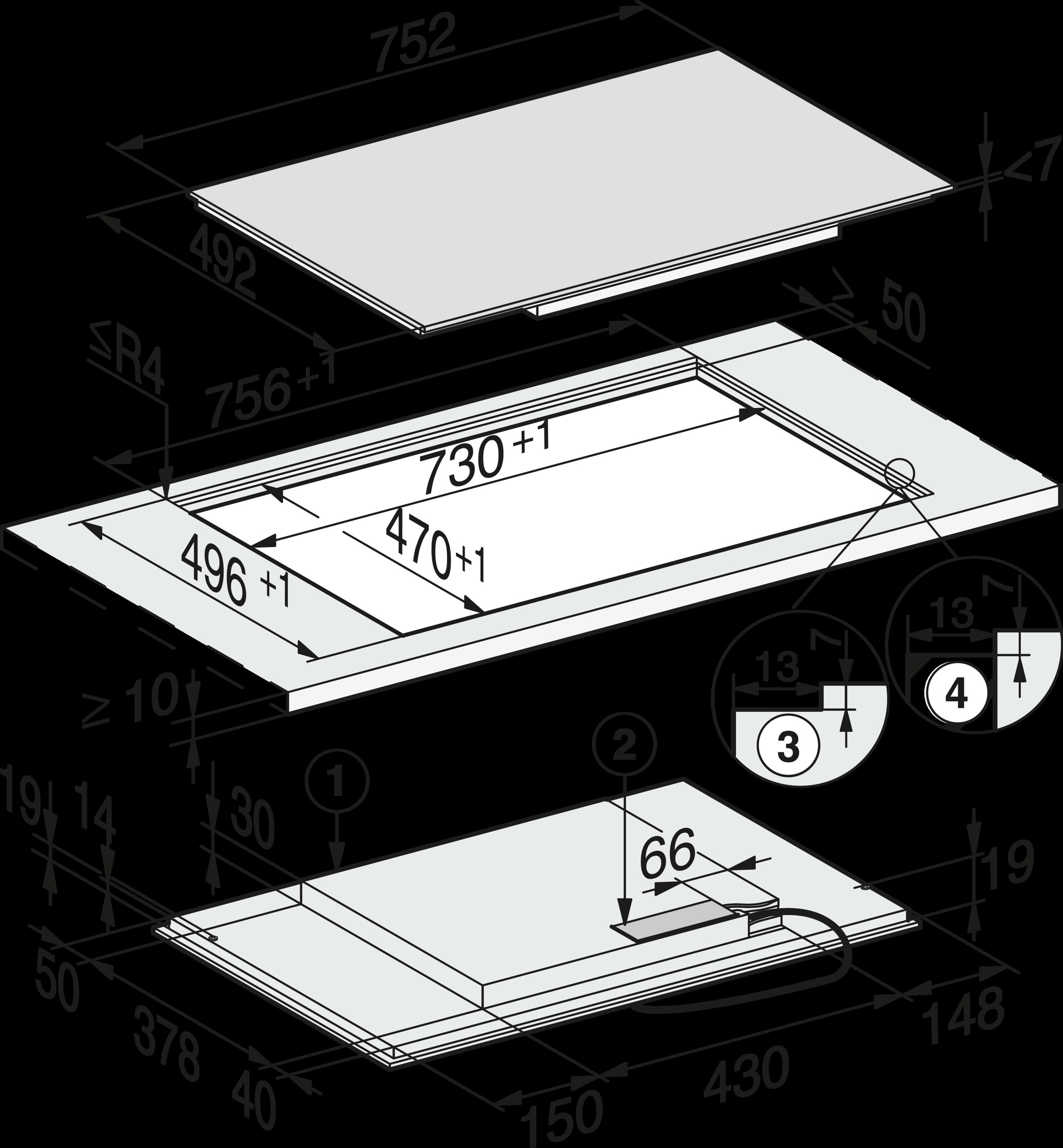 Miele Flex-Induktions-Kochfeld »KM 7414 FX«