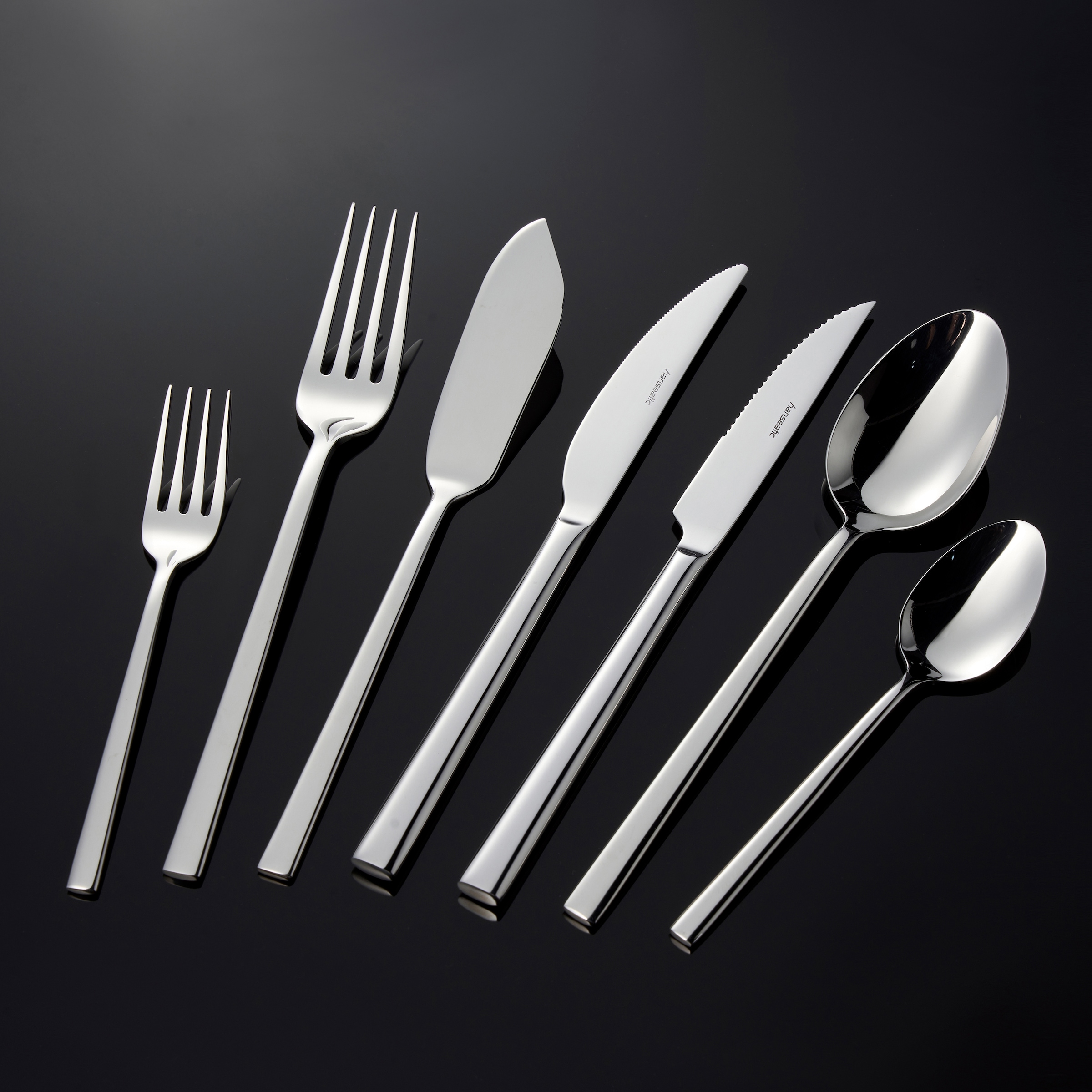 Hanseatic Besteck-Set »SMART, glänzend«, (Set, 84 tlg.), leichtes und minimalistisches Design