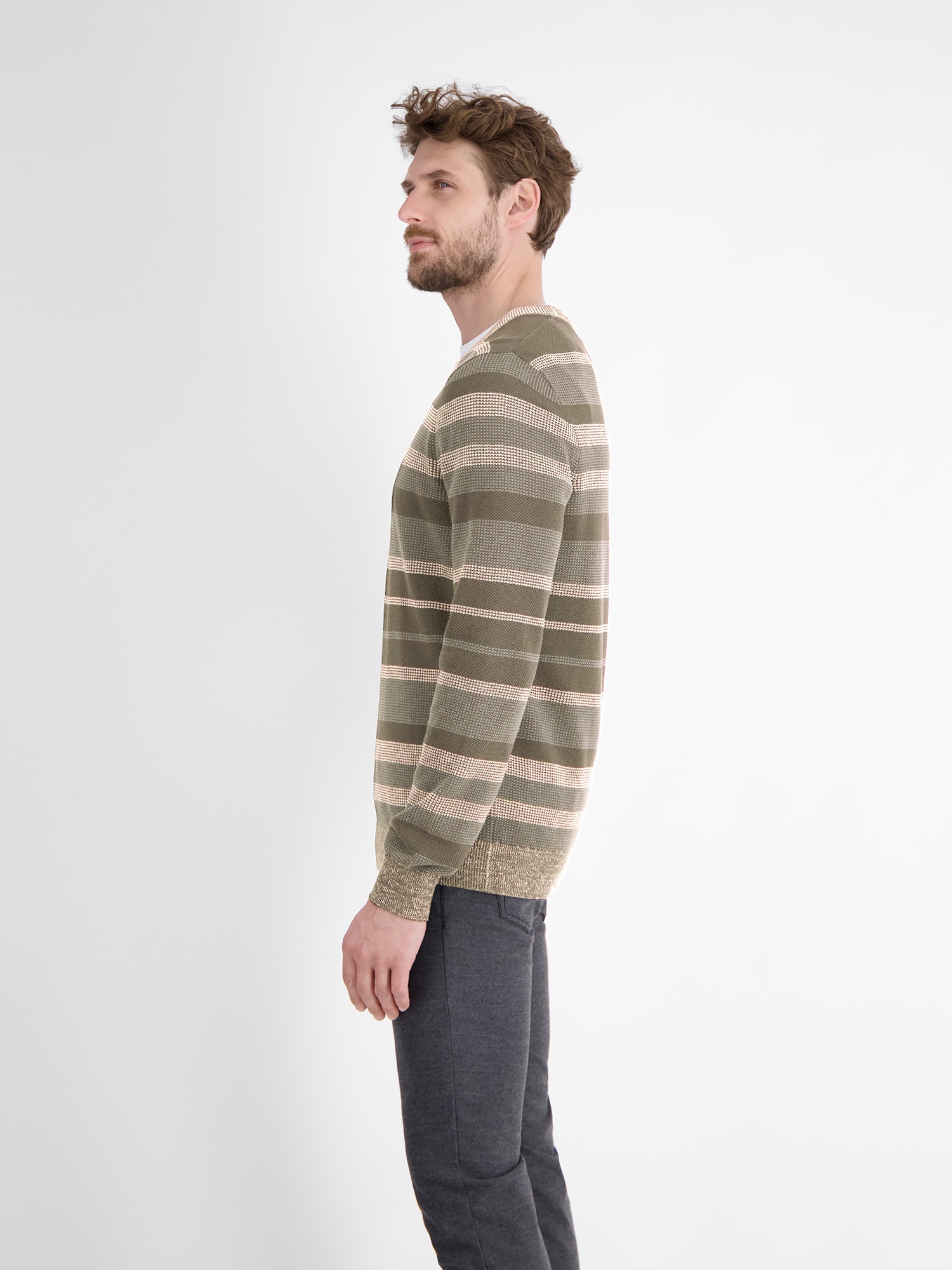LERROS Strickpullover »LERROS Gestreifter Strickpullover«