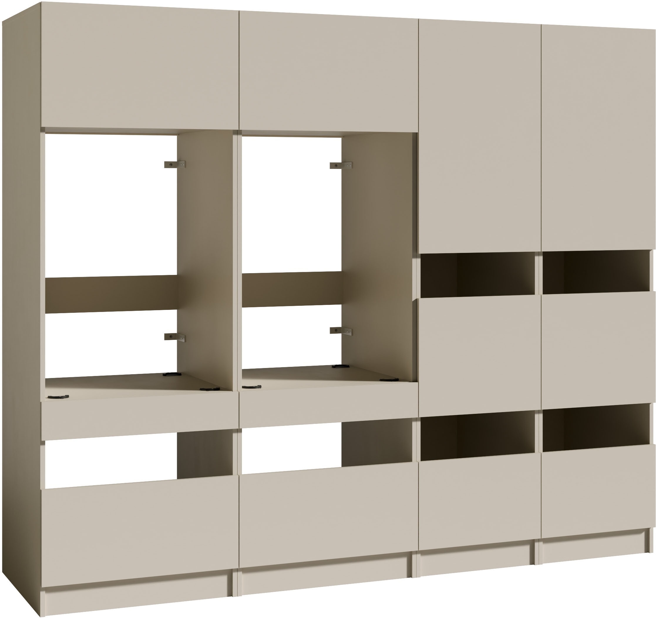 BASIC by Balculina Mehrzweckschrank-Set »Washhome B/T/H 236x68x200 cm« 4 Stk. tlg.