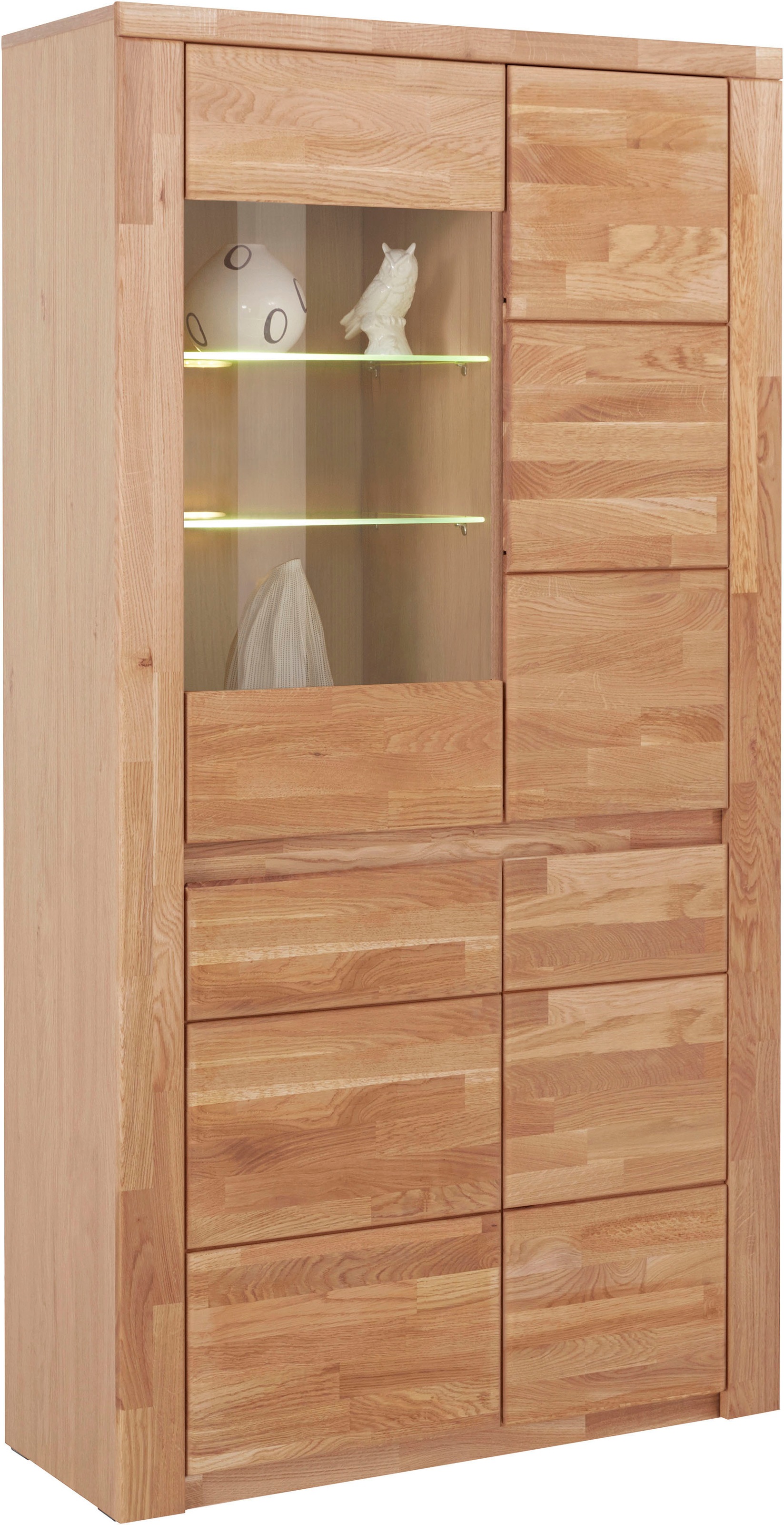 Home affaire Vitrine »Burani«, grifflose Optik