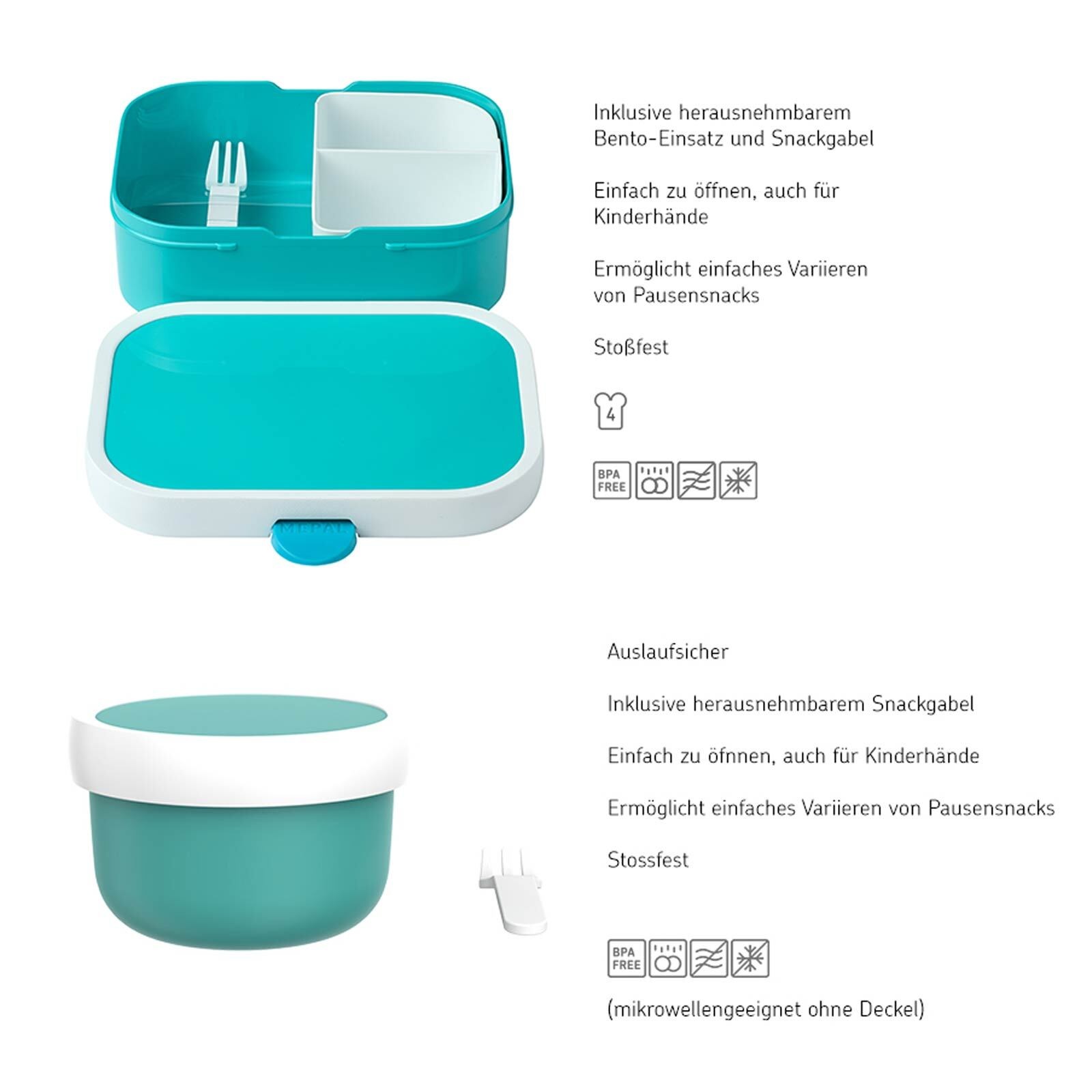 Mepal Lunchbox »Obst- und Bentobox L.O.L. Surprise Campus 300 & 750 ml bunt«