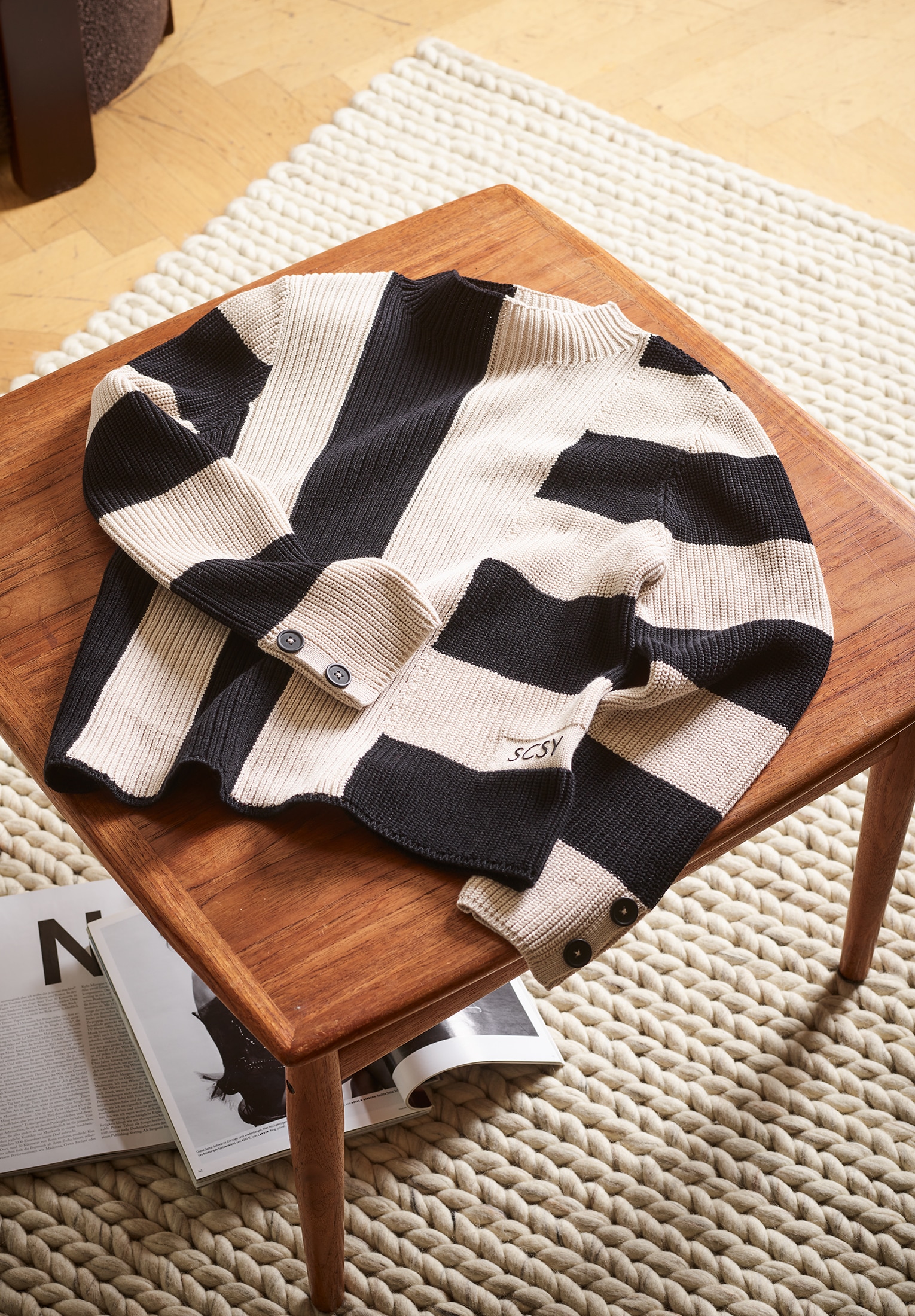 Betty Barclay Rundhalspullover »Grobstrick-Pullover mit Blockstreifen«