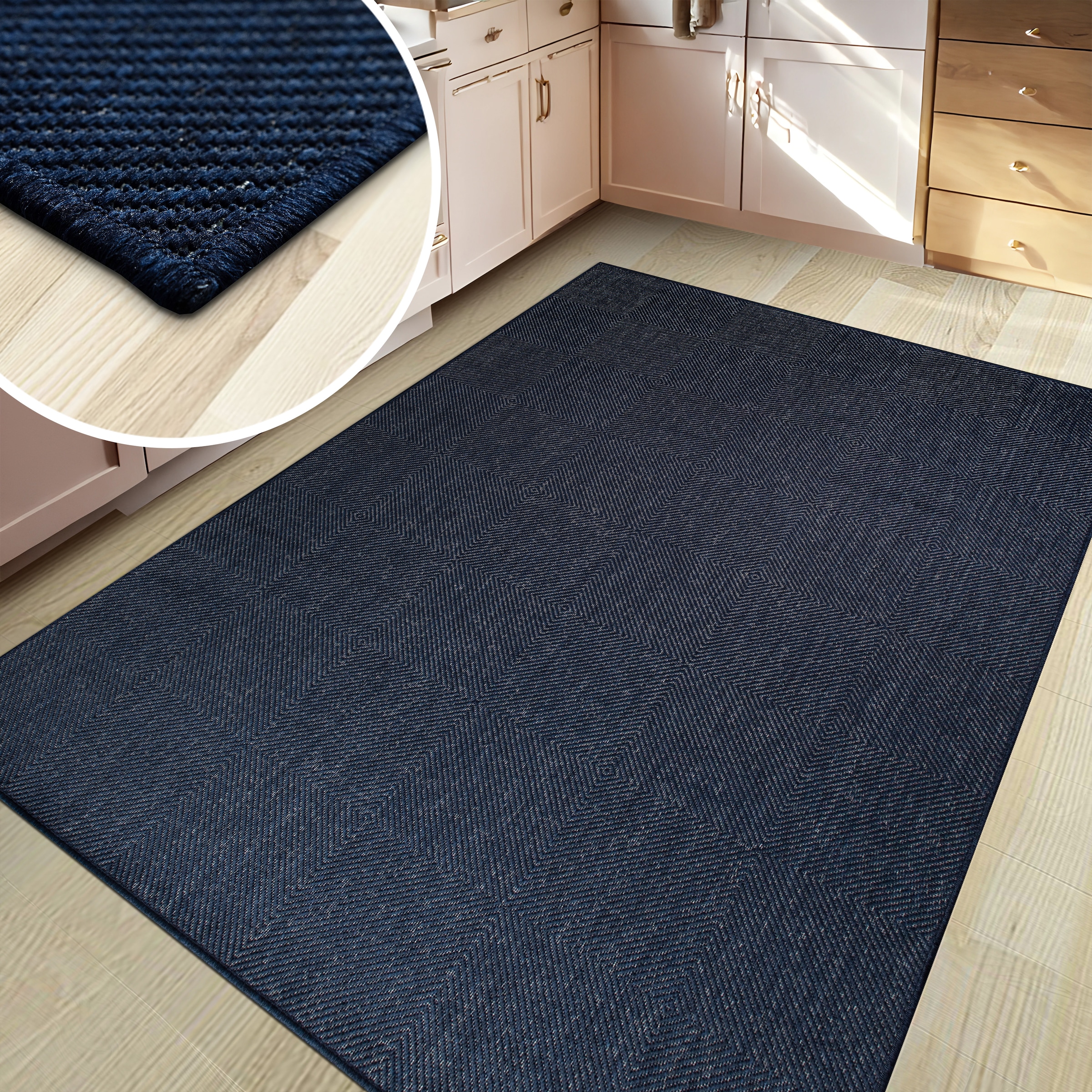 my home Teppich »Anna auch als Läufer erhältlich«, rechteckig, 3 mm Höhe, In- und Outdoor geeignet, Sisal-Optik, Wetterfest & UV-beständig