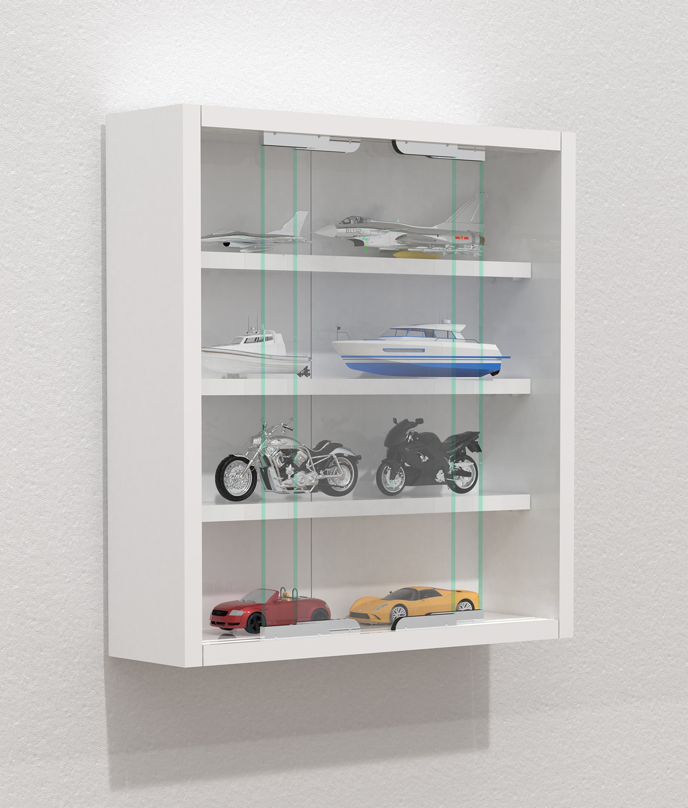 VCM Wandregal »Hängevitrine Wandvitrine Sammel Deko Agisa S«