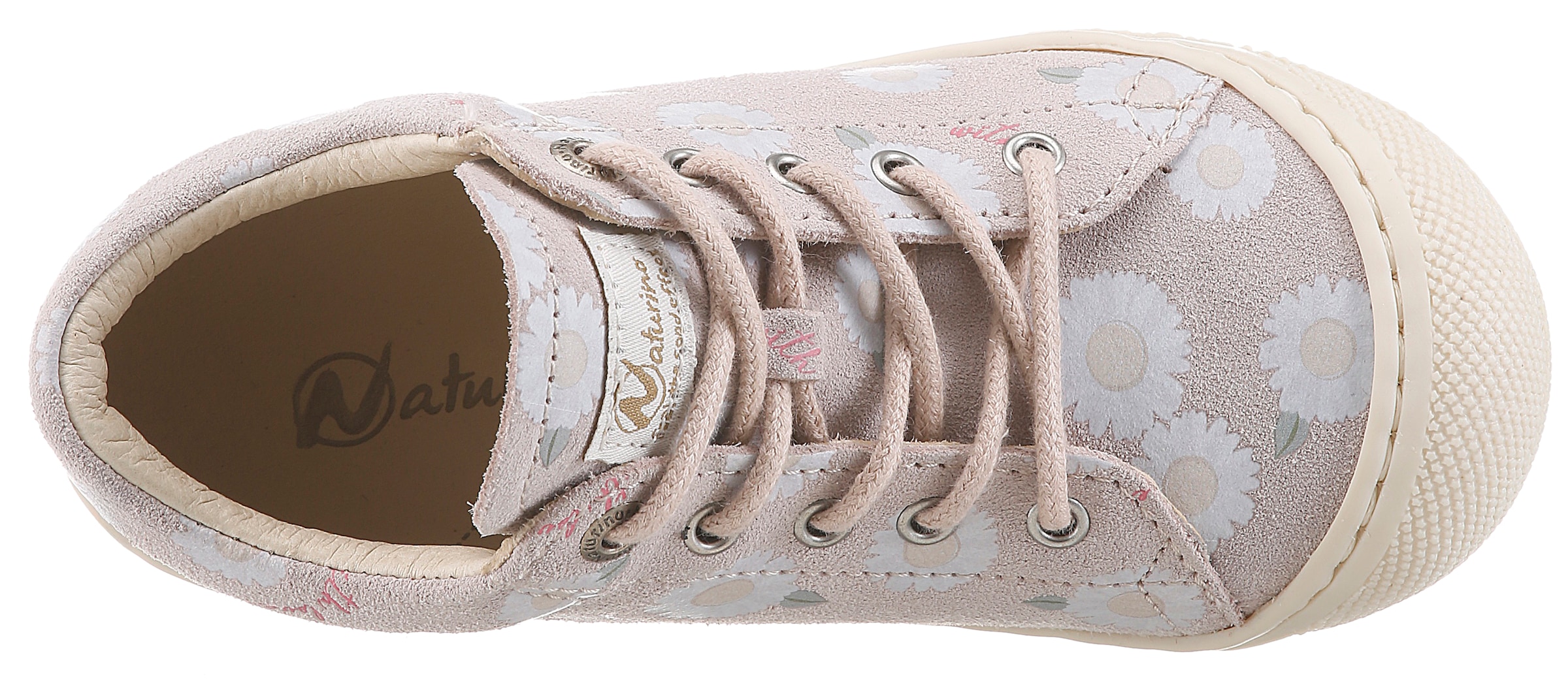 Naturino Lauflernschuh »COCOON SUEDE«  Babyschuh mit Print, Größenschablone zum Download