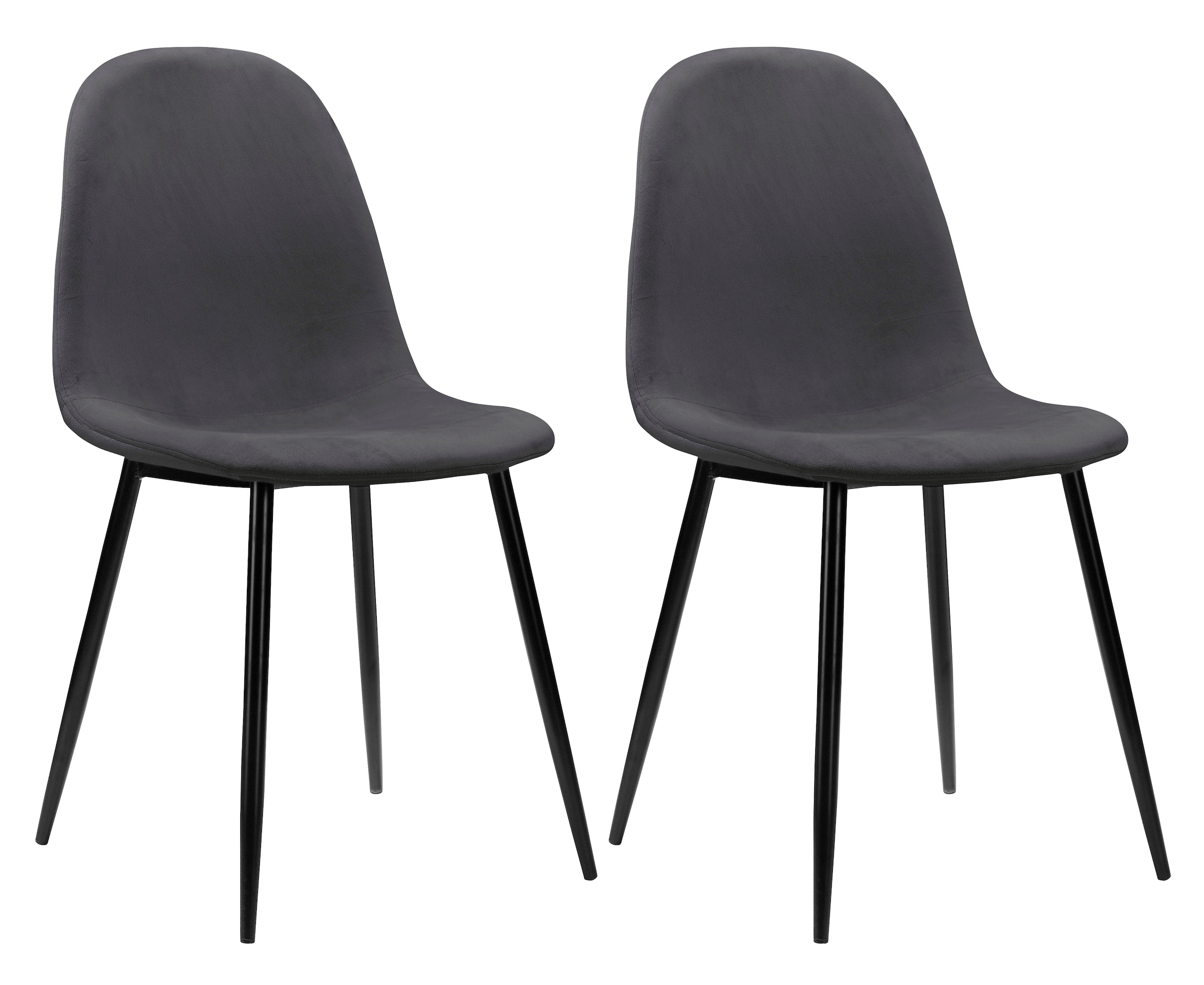 Leonique Esszimmerstuhl »Eadwine, TOPSELLER! Stuhl, Küchenstuhl, 4-Fuß Stuhl«, (Set), 4 St., Samtvelours, Polsterstuhl mit Metallgestell, im 1er. 2er und 4er Set erhältlich