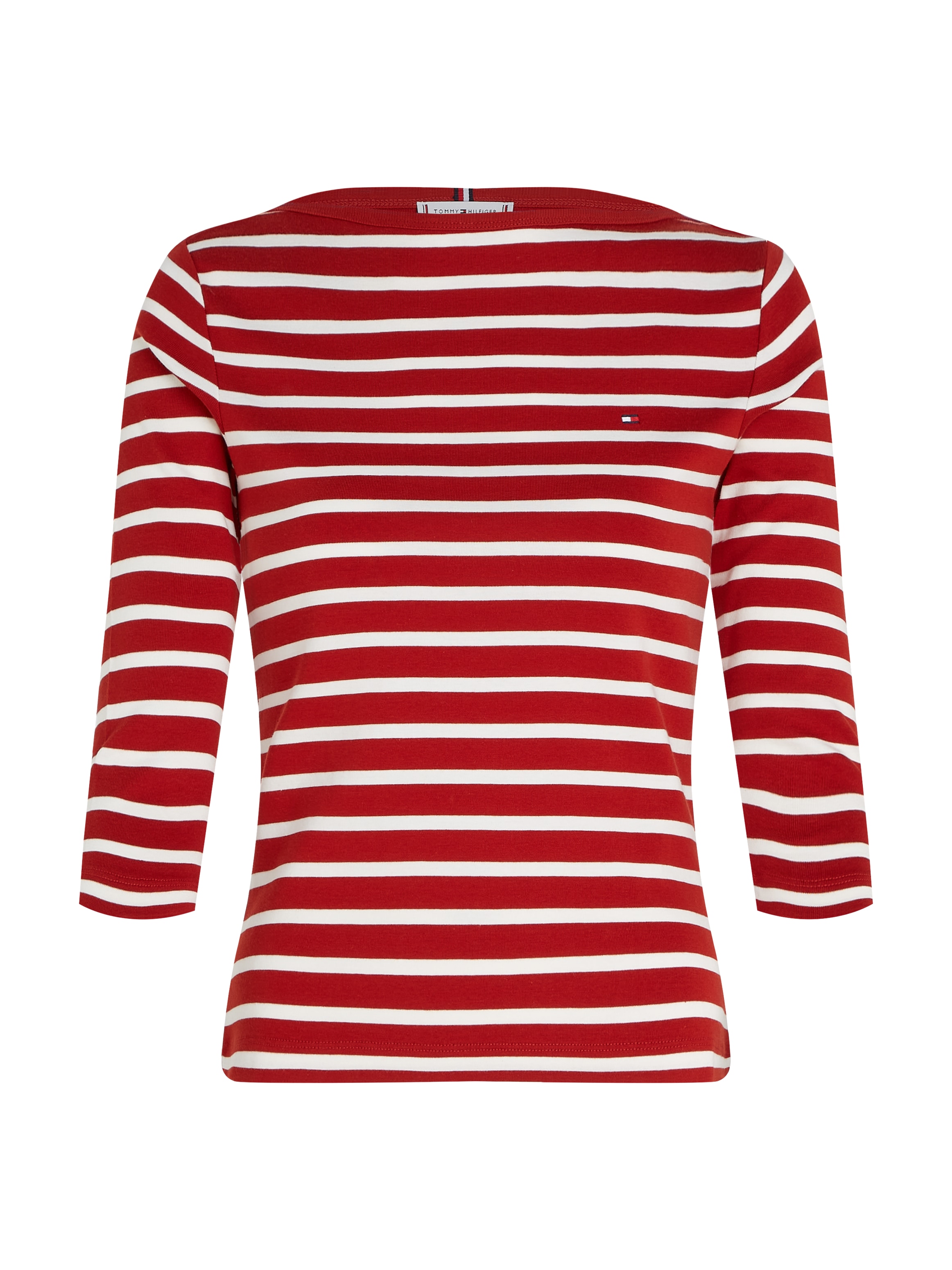 Tommy Hilfiger 3/4-Arm-Shirt »NEW CODY SLIM BOAT-NECK« mit Logostickerei