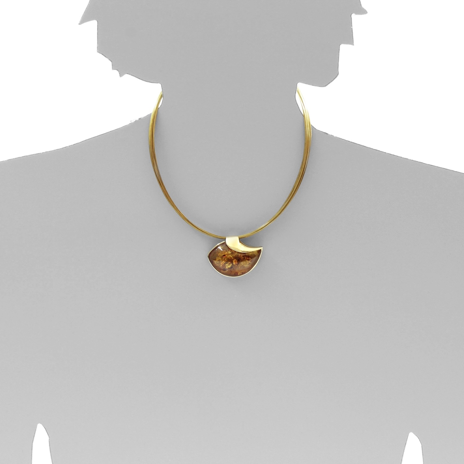 OSTSEE-SCHMUCK Collier »- Jula - Gold 333/000 - Bernstein«