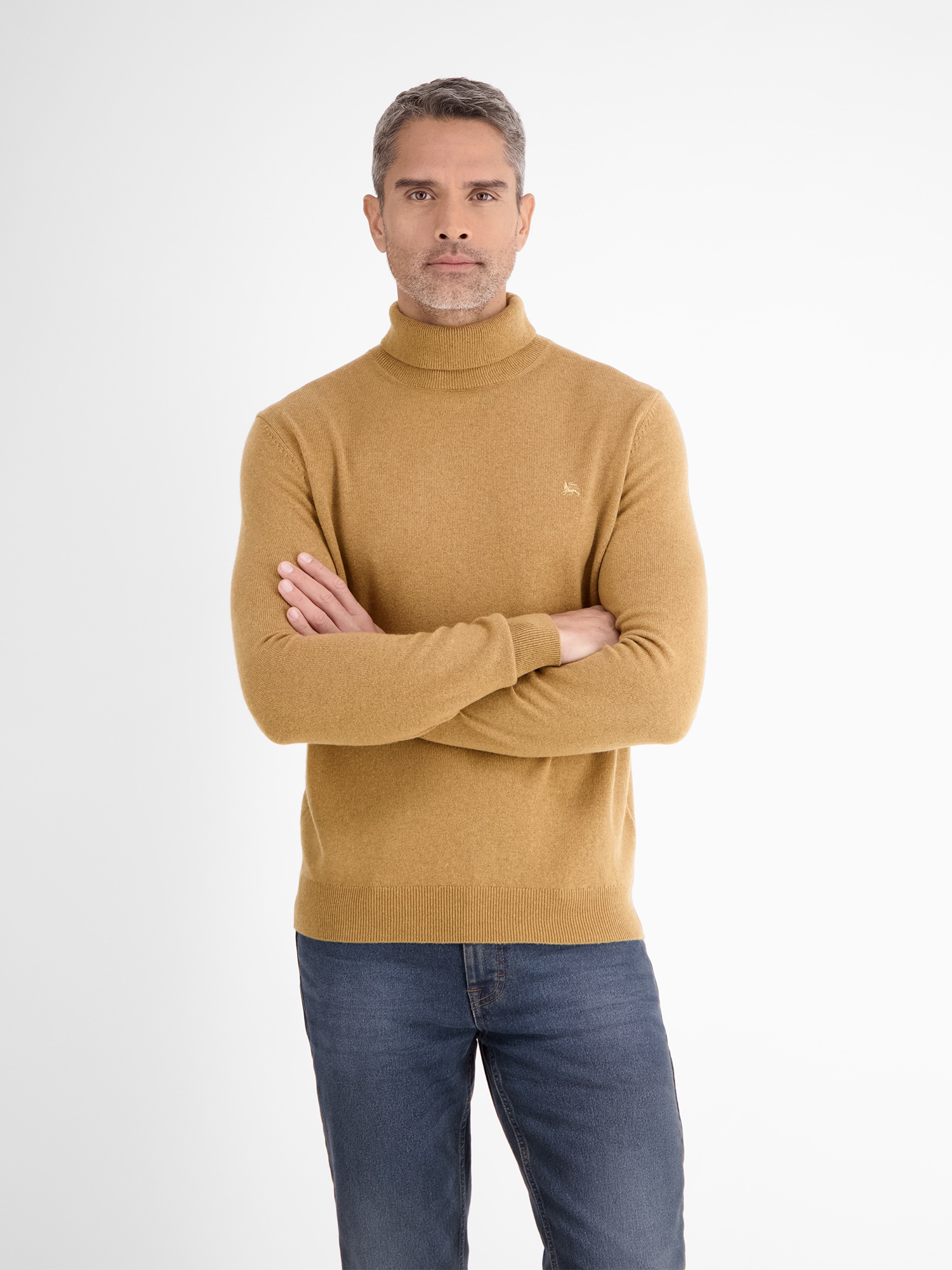 LERROS Strickpullover »LERROS Schurwoll-Rollkragenpullover mit Kaschmiranteil«