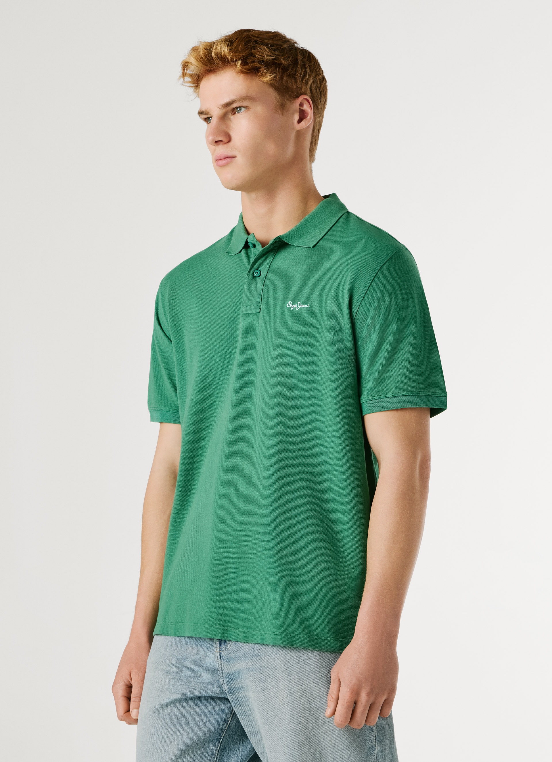 Pepe Jeans Poloshirt »OSCAR« aus Baumwoll-Piqué, mit Logostickerei