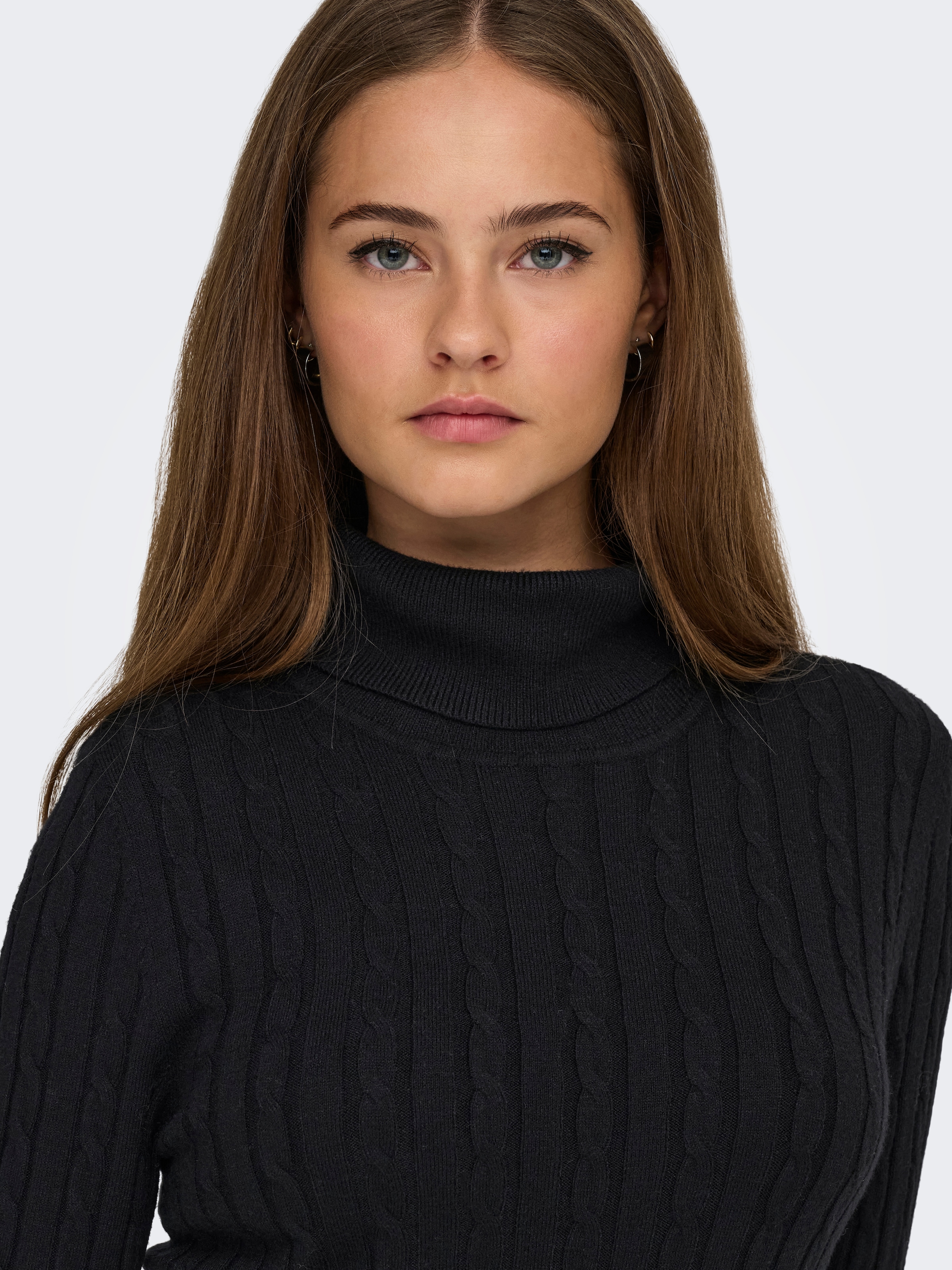 ONLY Strickkleid »ONLLOUIS LS ROLLNECK CABLE DRESS AT KNT«