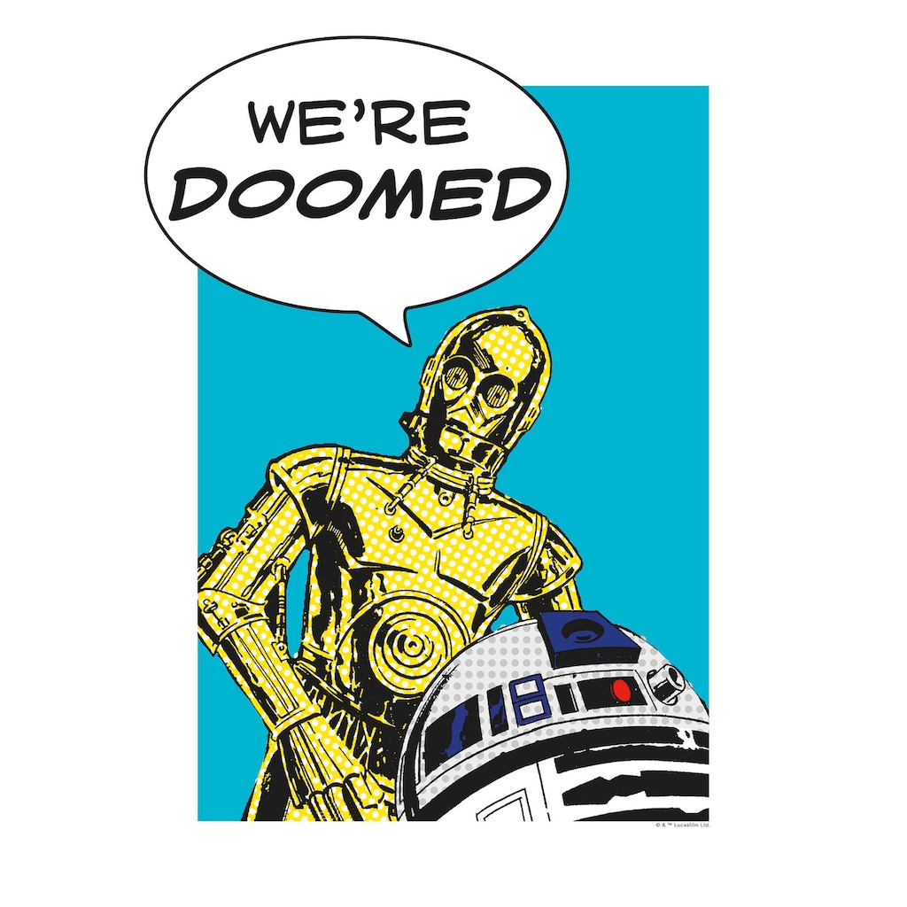 Komar Poster »Star Wars Classic Comic Quote Droids«, Star Wars, (1 St.)