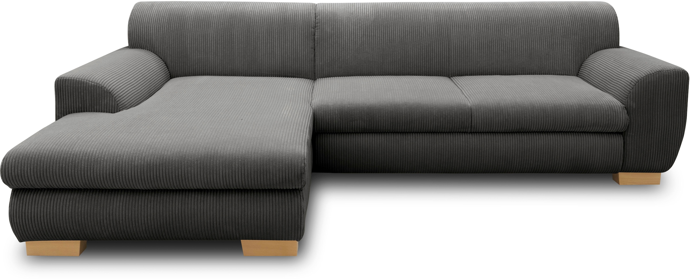 Home affaire Ecksofa »Nika zeitlos und elegant, L-Form«, wahlweise mit Bettfunktion, auch in Cord
