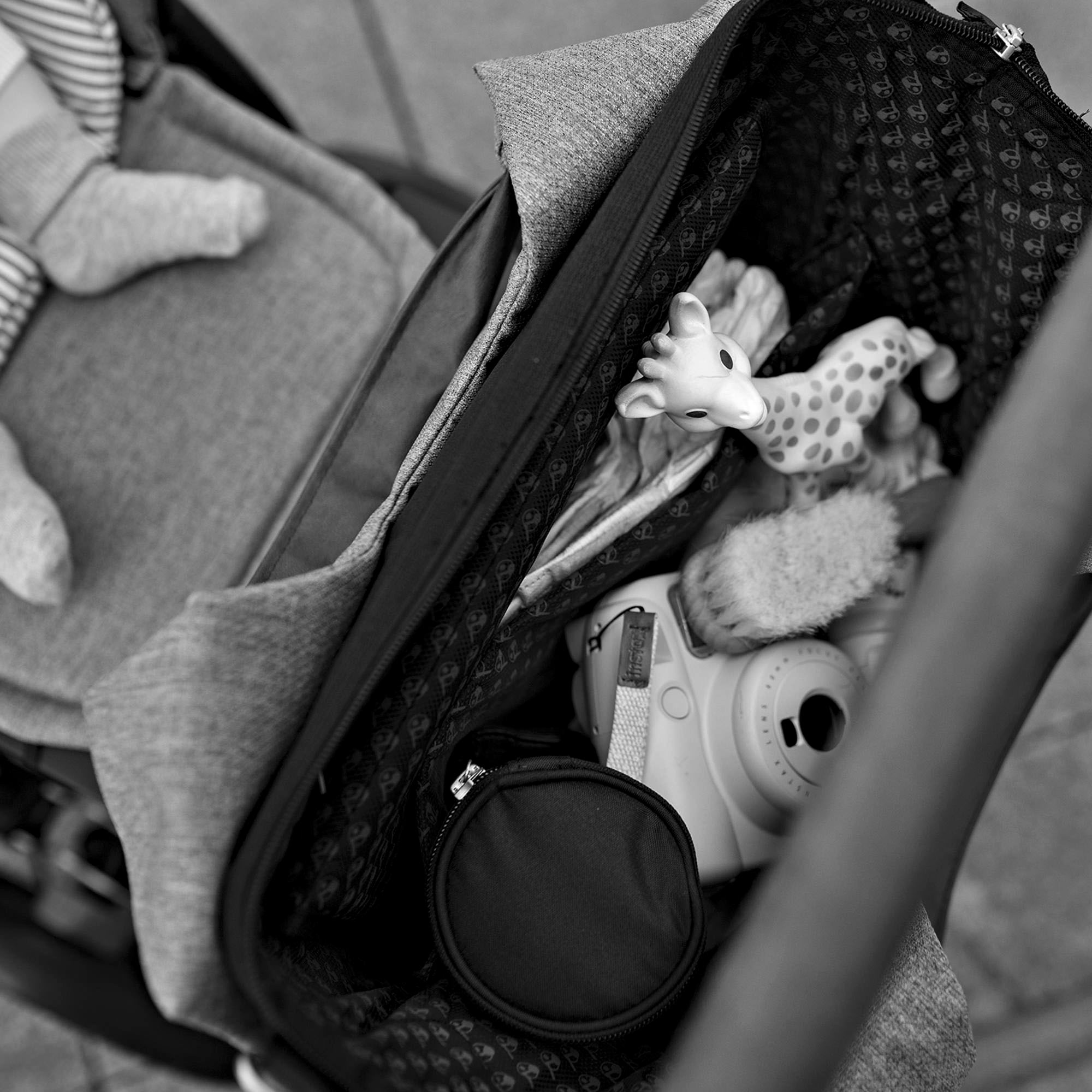 Gesslein Wickeltasche »N°5, schiefergrau«, mit Wickelauflage und Flaschenhalter, Made in Germany