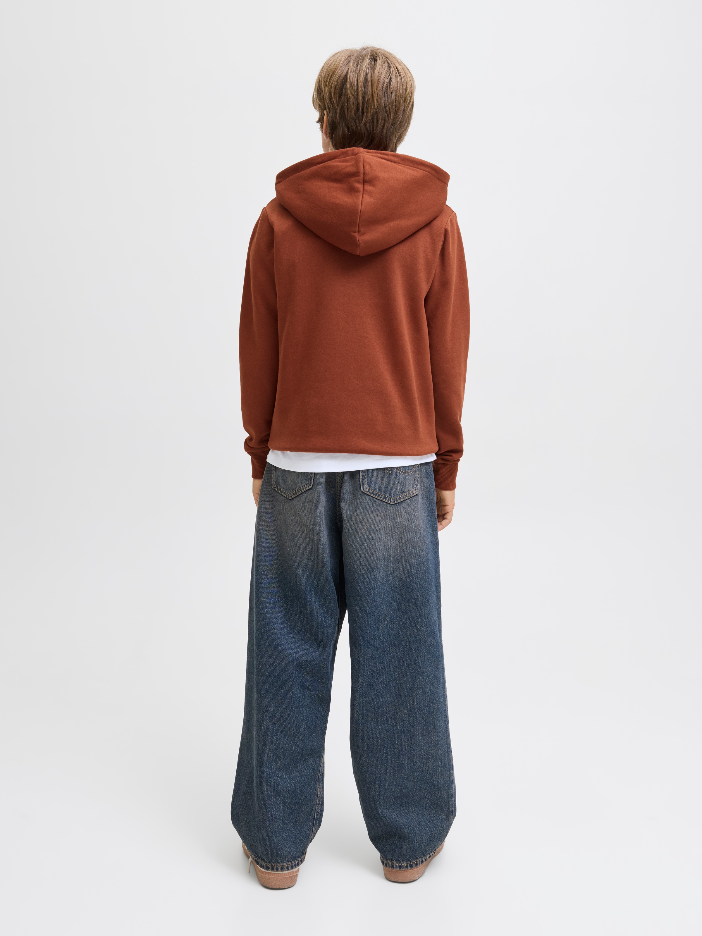 Jack & Jones Junior Kapuzensweatshirt »JJECALEB VARSITY SWEAT HOOD NOOS JNR«
