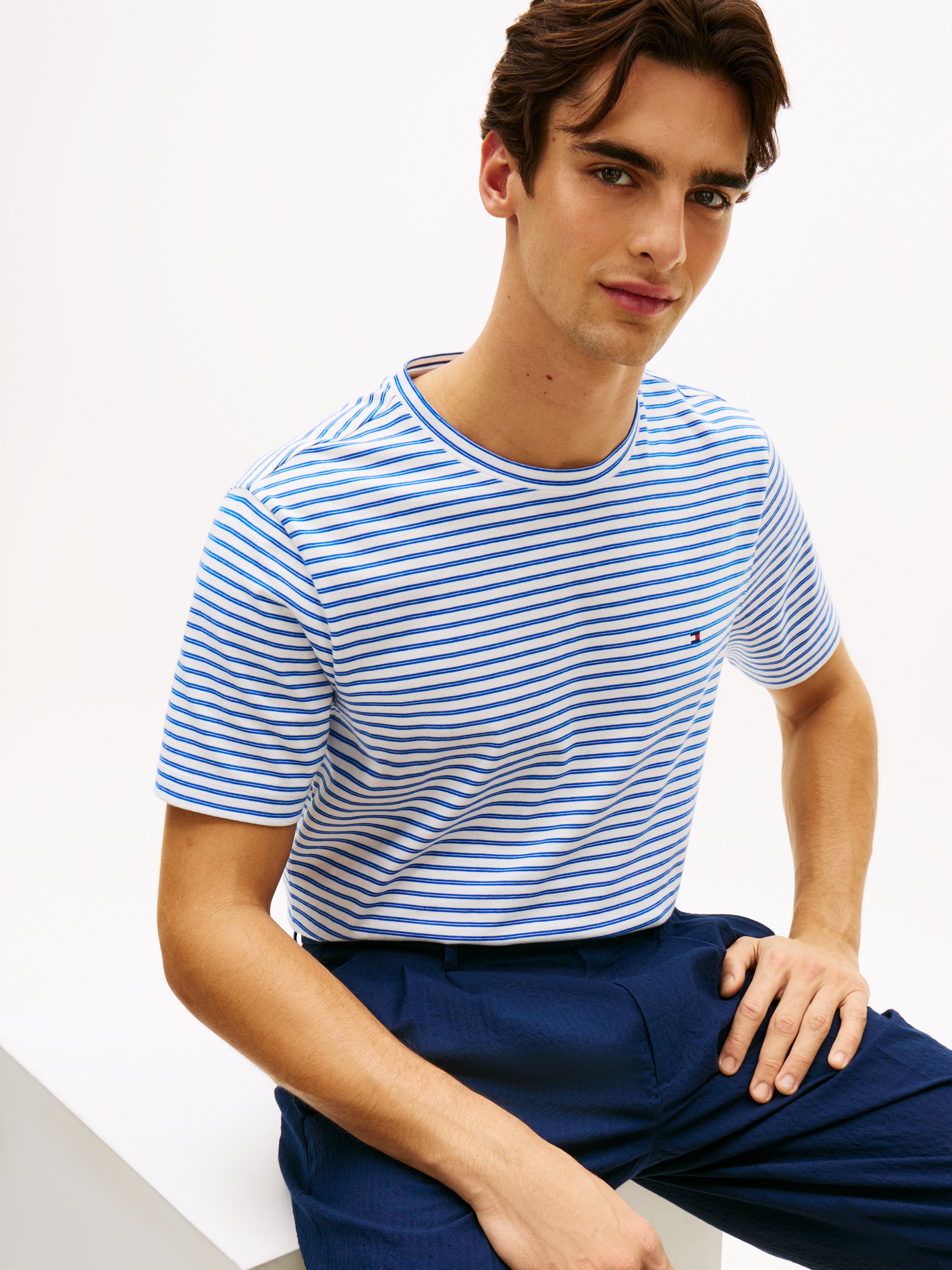 Tommy Hilfiger T-Shirt »SEASONAL STRIPE« Regular fit, gestreift, Rundhals