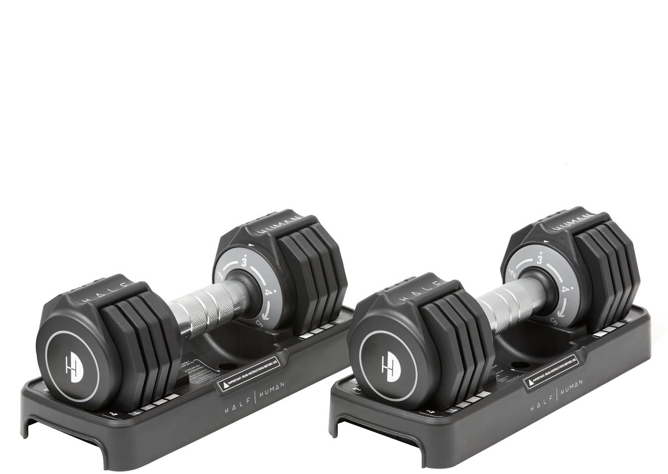 Half Human Hantel-Set »Verstellbares Hantel-Set 2x5 kg« 10 kg Set, 2 Stk. tlg. Gewicht pro Hantel beträgt 5 kg in schwarz