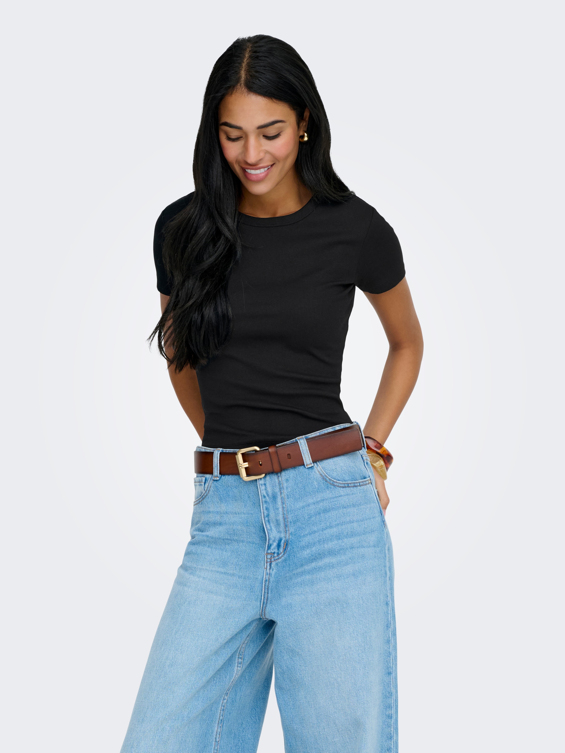 ONLY Kurzarmshirt »ONLVAL LIFE S/S O-NECK TOP JRS«