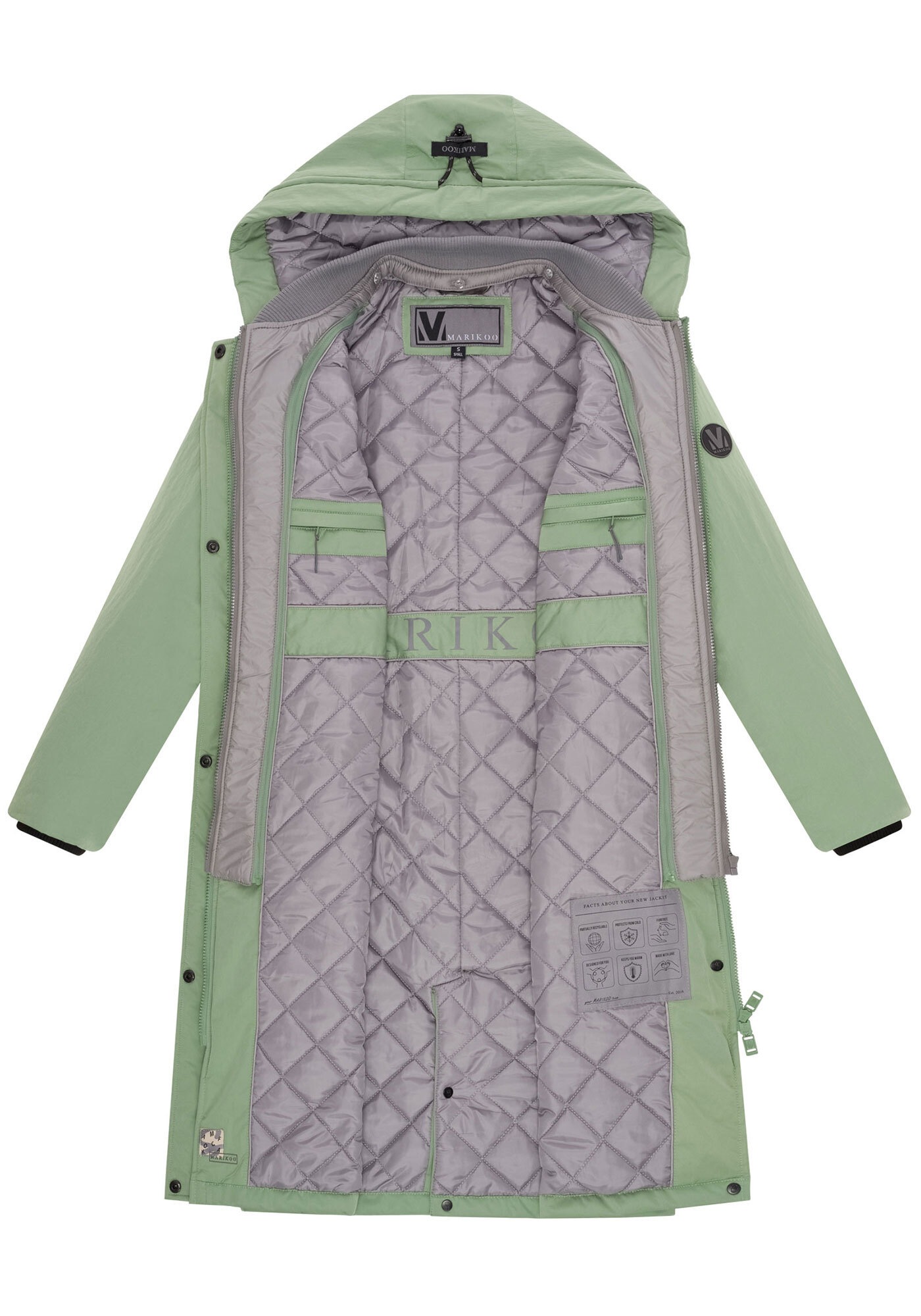 Marikoo Winterjacke »Marikoo Ledalaa Damen Winterjacke N035«
