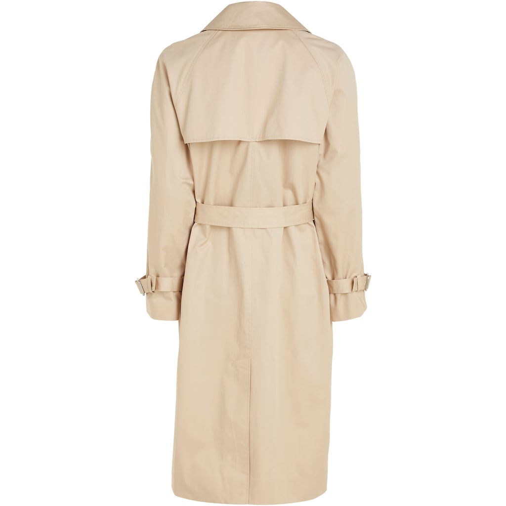 Calvin Klein Outdoorjacke »ESSENTIAL TRENCH COAT«, (Set, 2 St., mit Gürtel), mit Gürtel