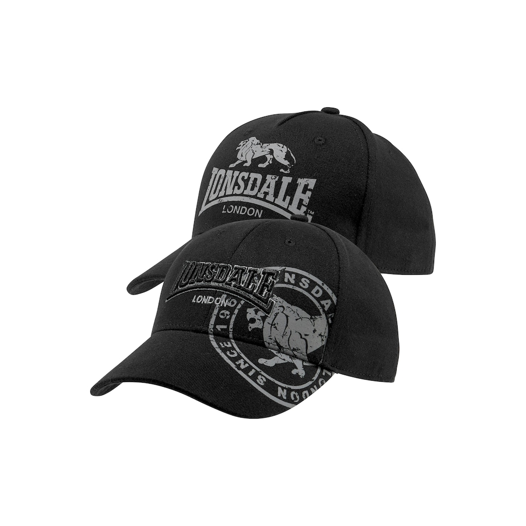 Lonsdale Baseball Cap, (Packung, 2 St.)