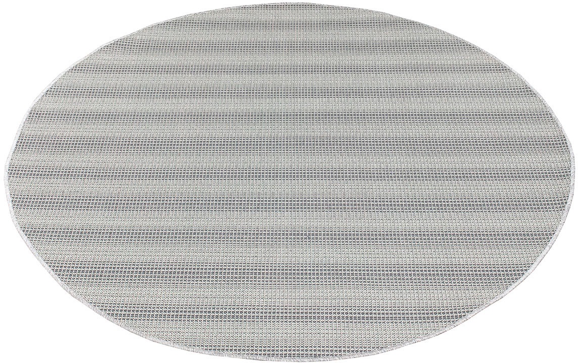 Carpet City Outdoorteppich »PALM3471«, rund, 5 mm Höhe, Wetterfest & UV-beständig, für Balkon, Terrasse, Küche, flach gewebt