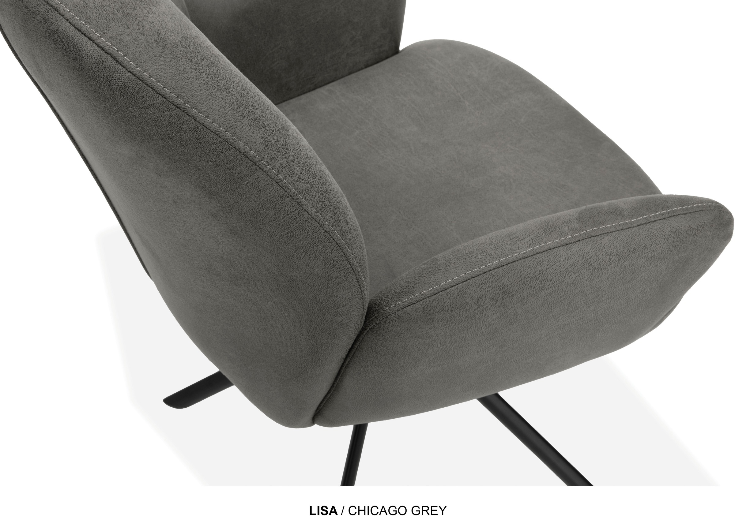 OMG Design Esszimmerstuhl »Lisa« (Set) 1 Stk.Drehstuhl mit auto-return, Armlehnenstuhl