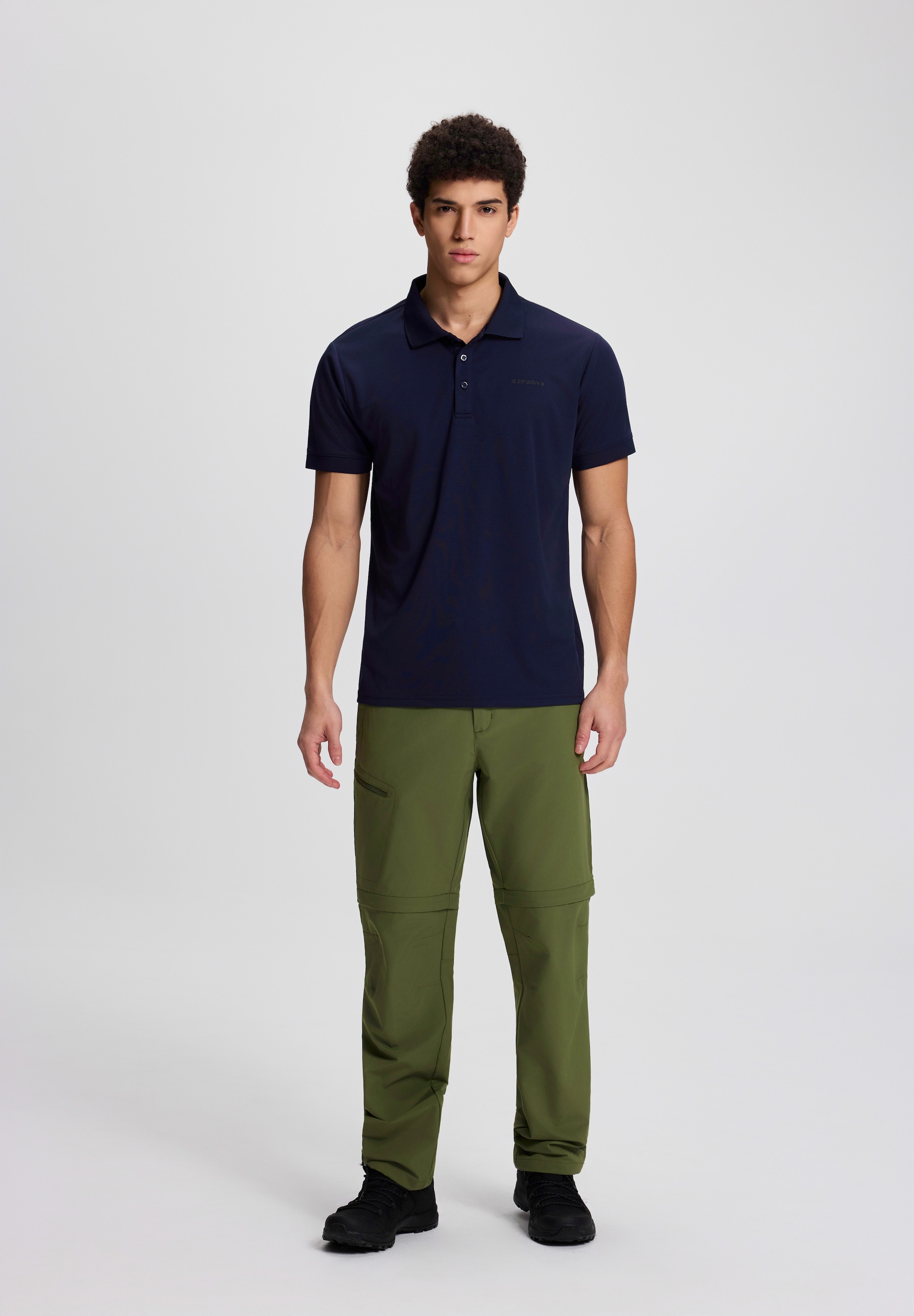 Icepeak Poloshirt »H POLOSHIRT BELLMONT« Kurzarm-Ausführung, mit Polokragen und Knopfleiste, unifarben