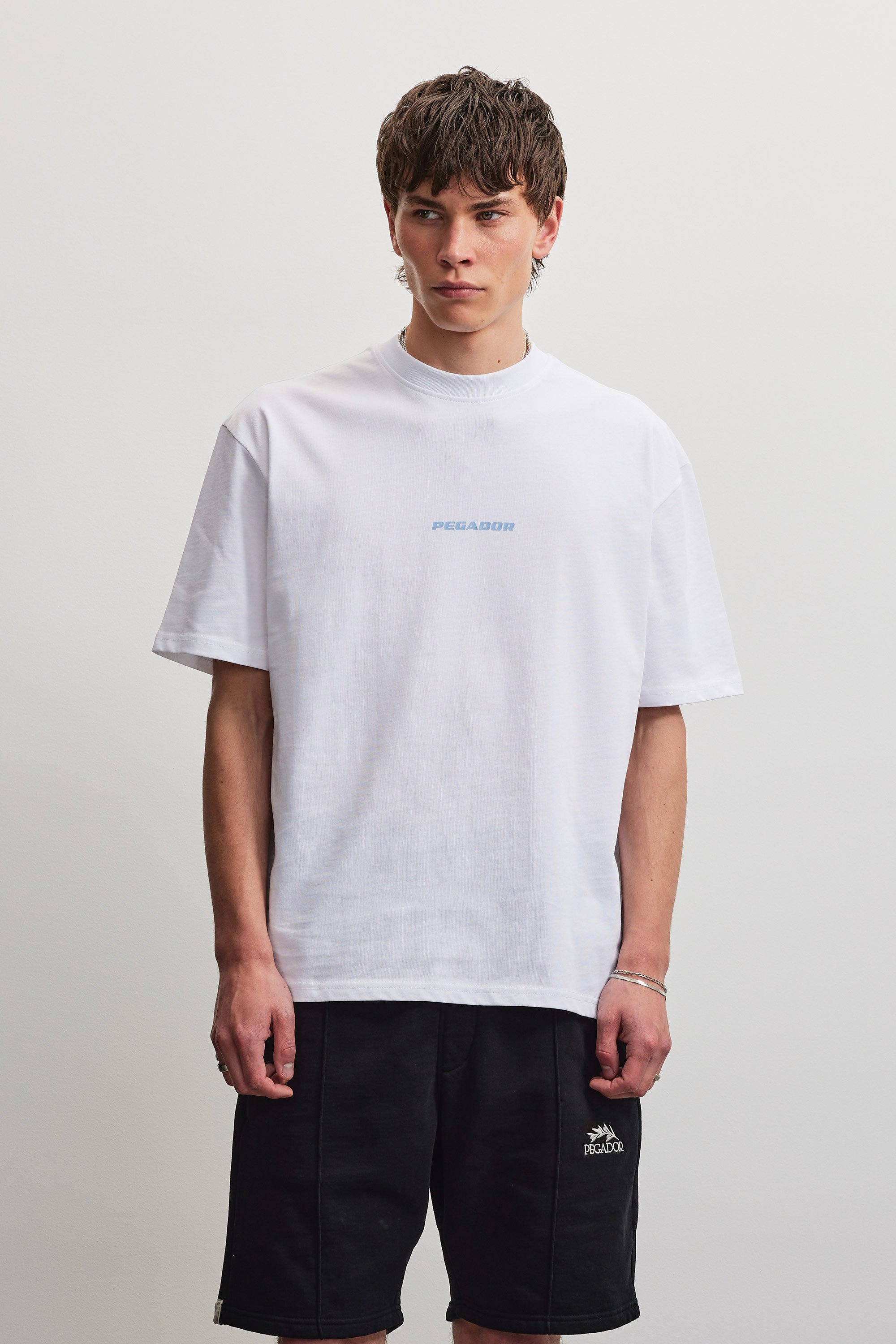 PEGADOR Rundhalsshirt »COLNE LOGO OVERSIZED TEE« Baumwolle, oversize