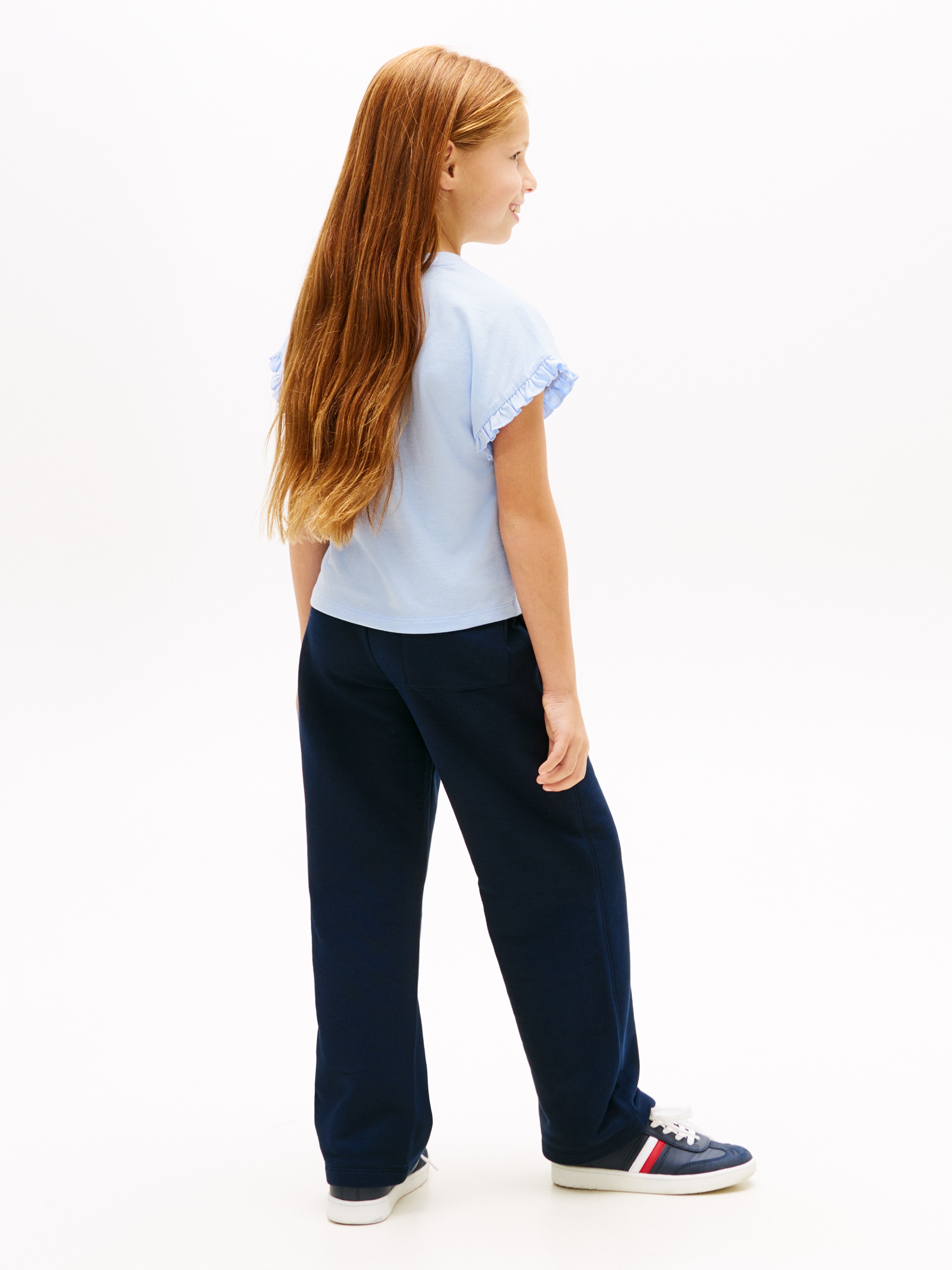 Tommy Hilfiger T-Shirt »ESSENTIAL TOP SHORT SLEEVE« Kinder bis 16 Jahre, mit Rüschen, relaxed fit