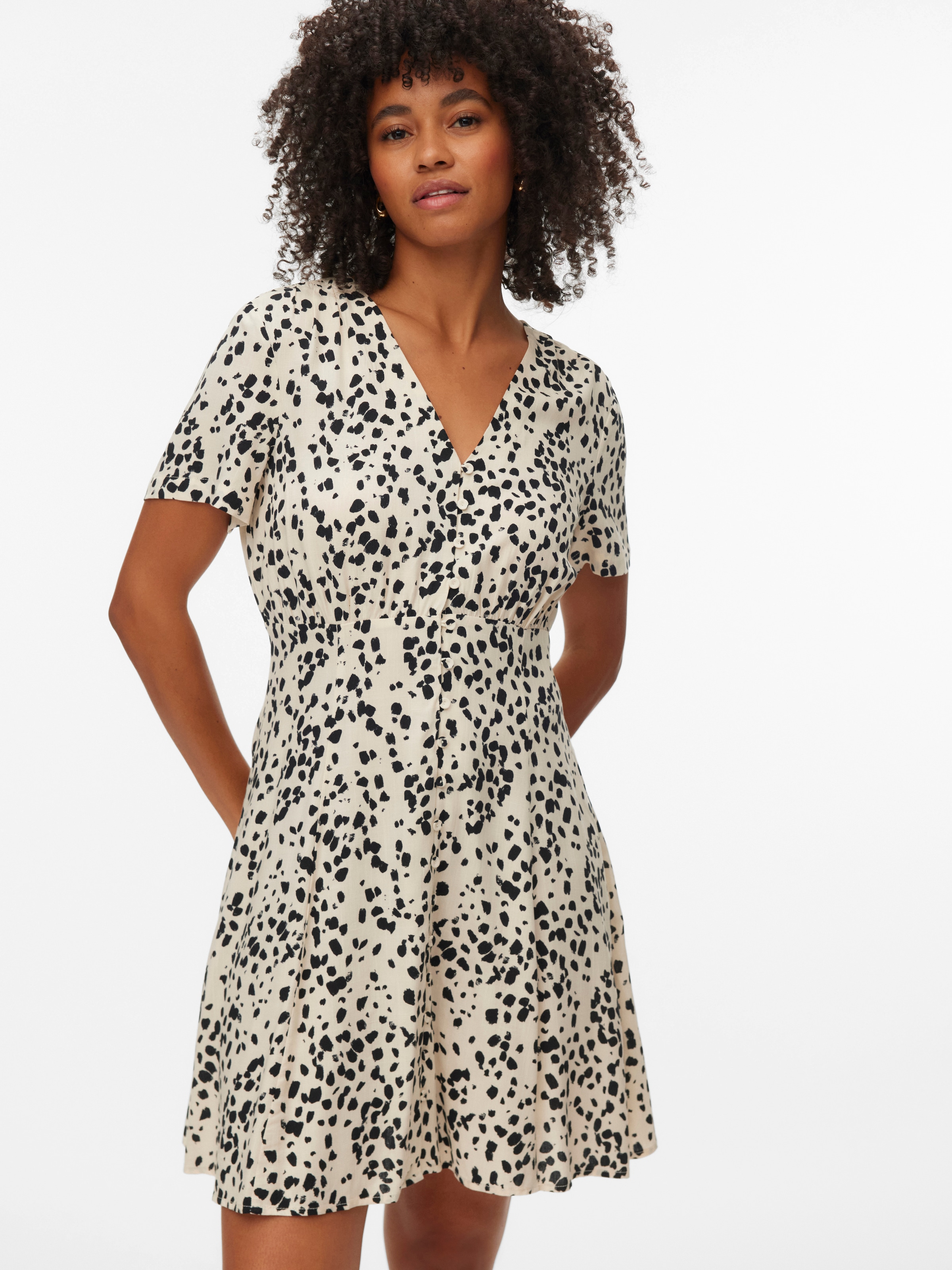 Vero Moda Minikleid »VMKORA S/S SHORT DRESS WVN BTQ« Viskose