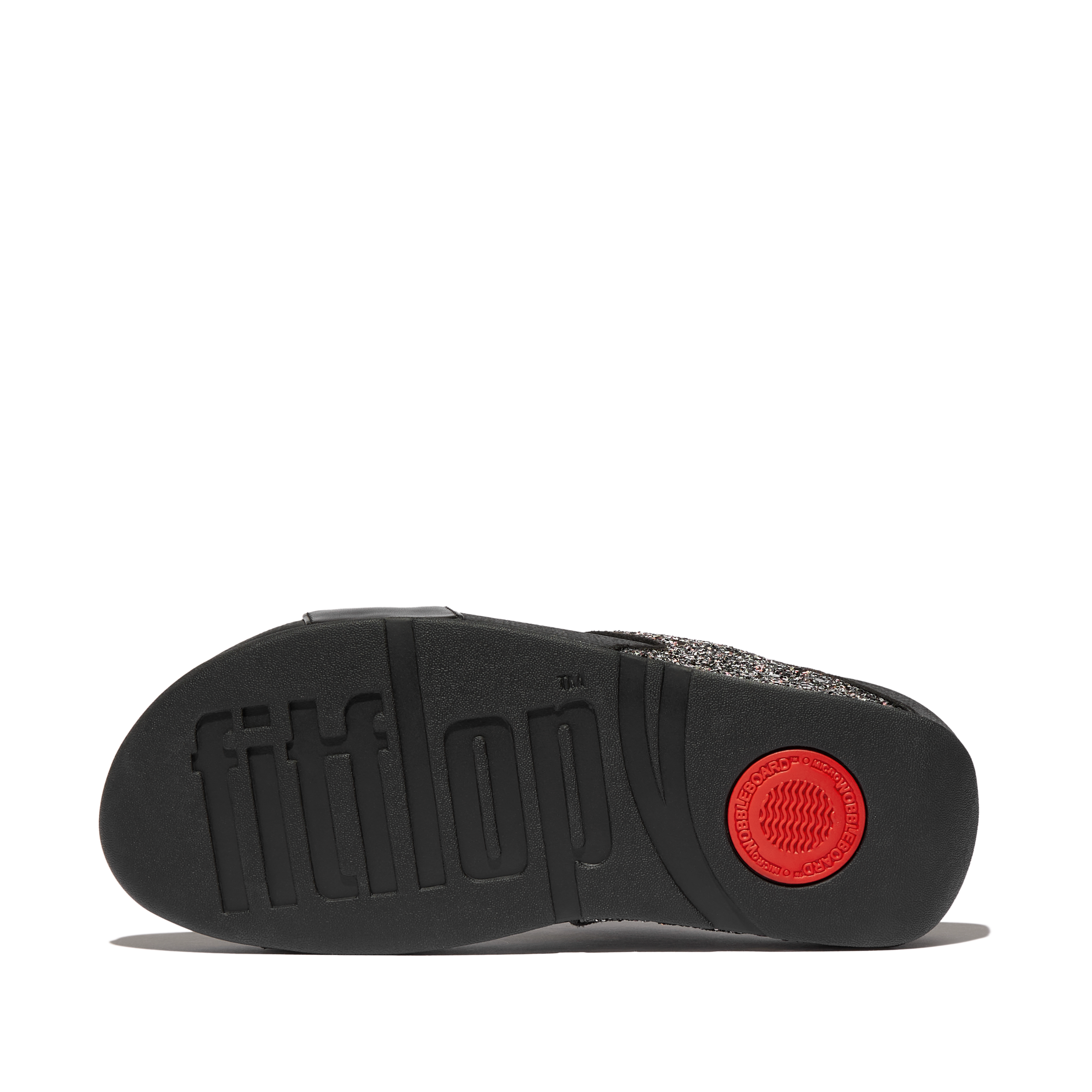 Fitflop Pantolette »LULU MULTI-TONAL GLITTER SLIDES«  Keilabsatz, Sommerschuh, Schlupfschuh mit Glitzer besetzt