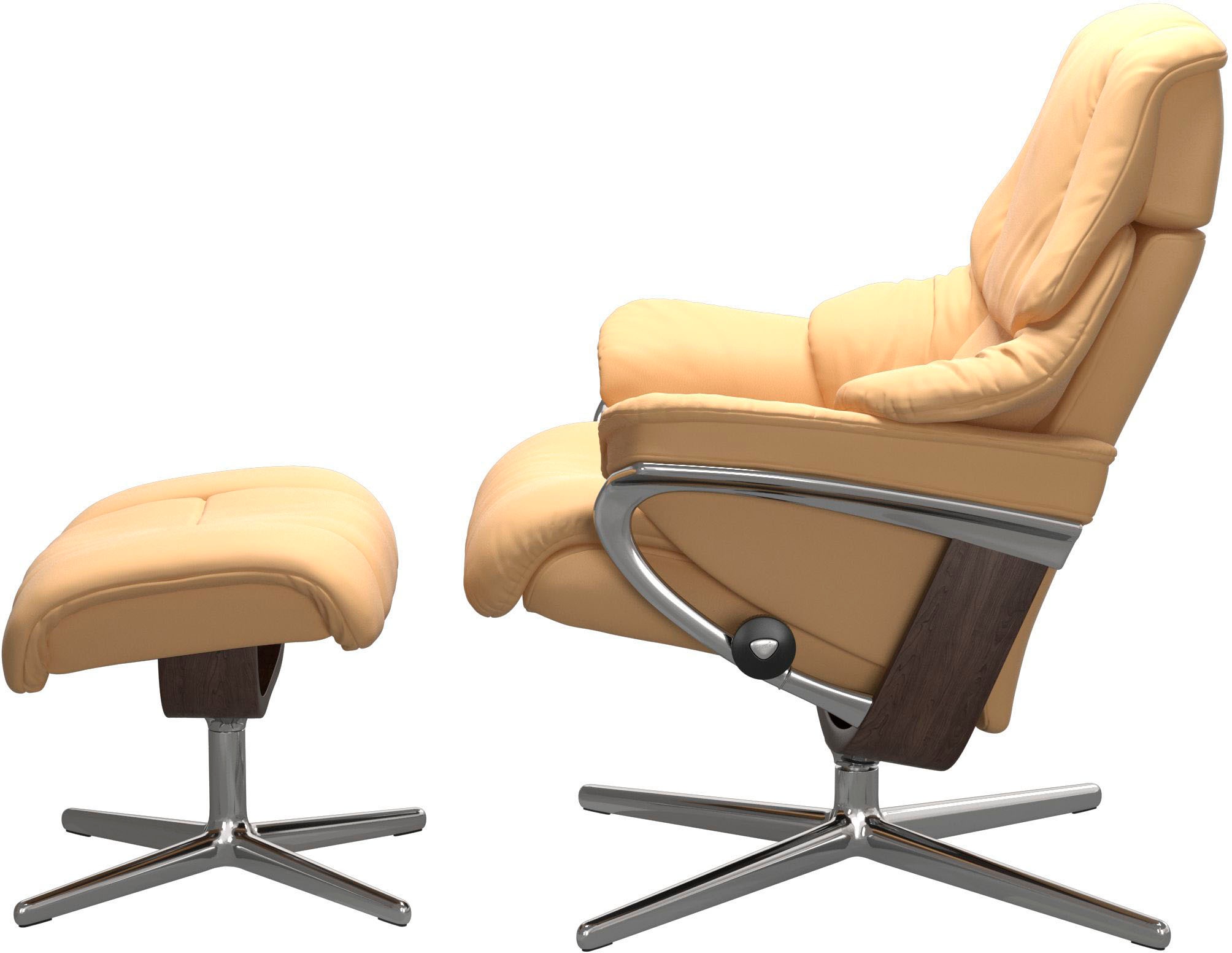 Stressless® Relaxsessel »Reno«, mit Cross Base, Größe S, M & L, Holzakzent Wenge