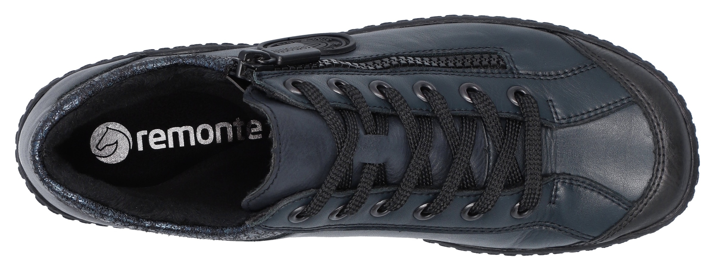 Remonte Schnürboots, Flats, Komfortschuh, Boots mit seitlichem Reißverschluss