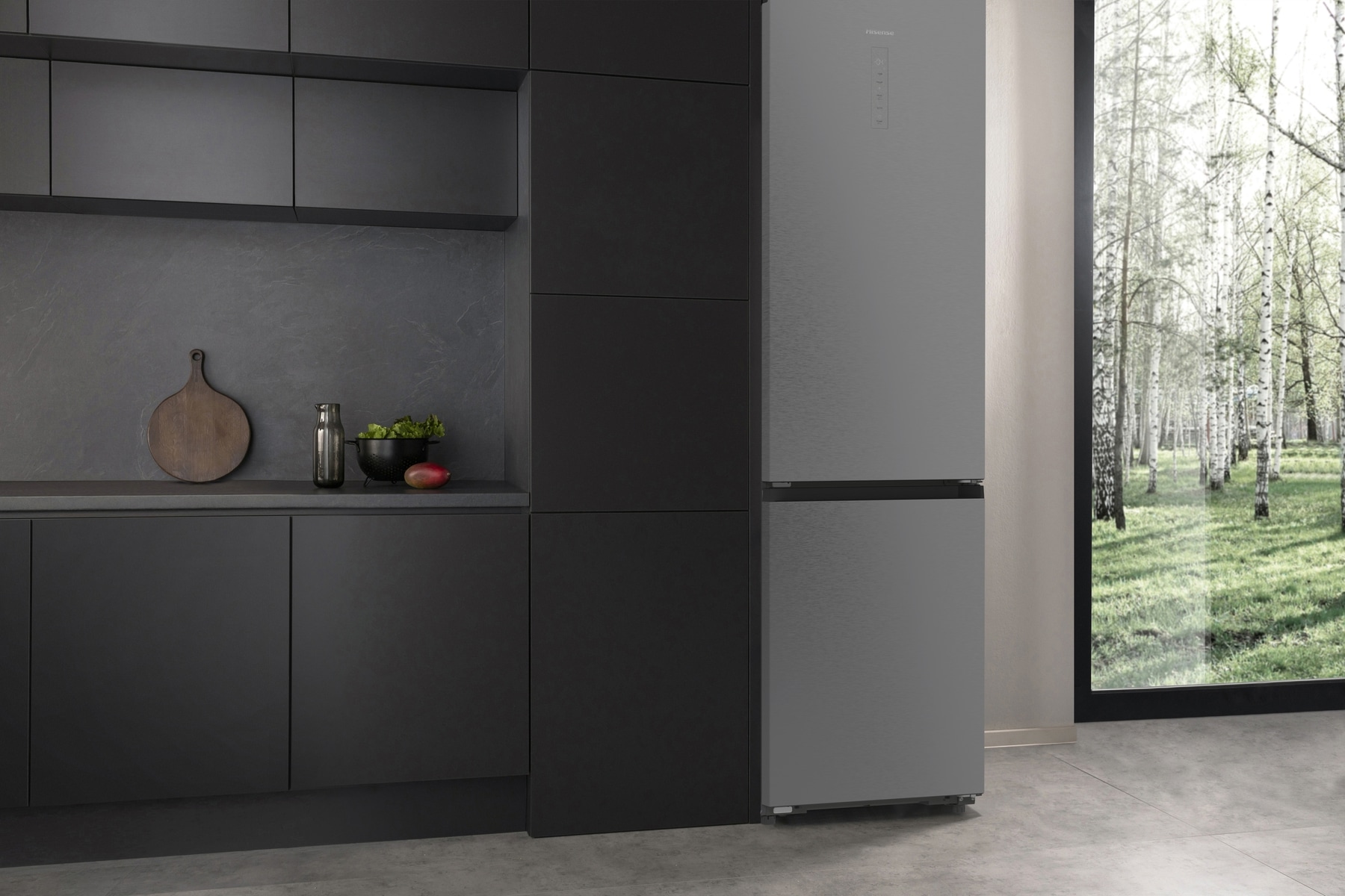 Hisense Kühl-/Gefrierkombination »RB5P410SACA« 203 cm hoch 59,5 cm breit BigVolumen Modell mit insgesamt 413 Liter